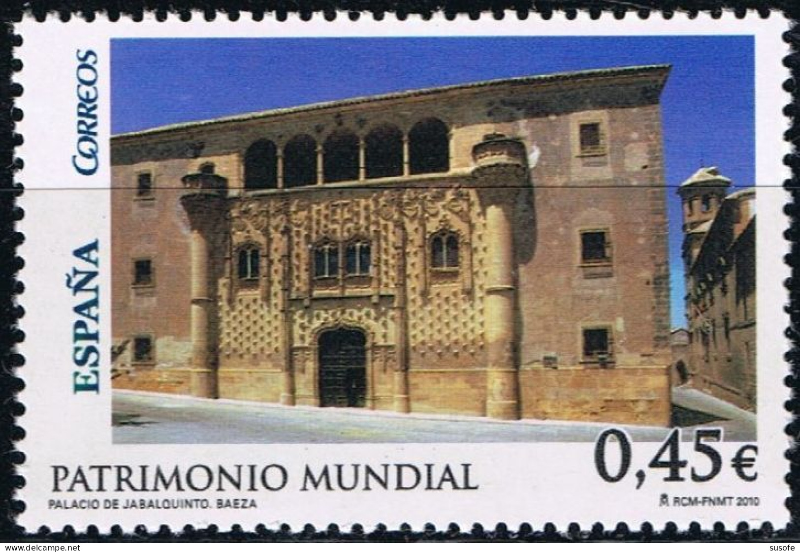 España 2010 Edifil 4557 Sello ** Patrimonio Mundial Palacio De Jabalquinto Baeza (Jaen) Michel 4499 Yvert 4203 Spain - Neufs