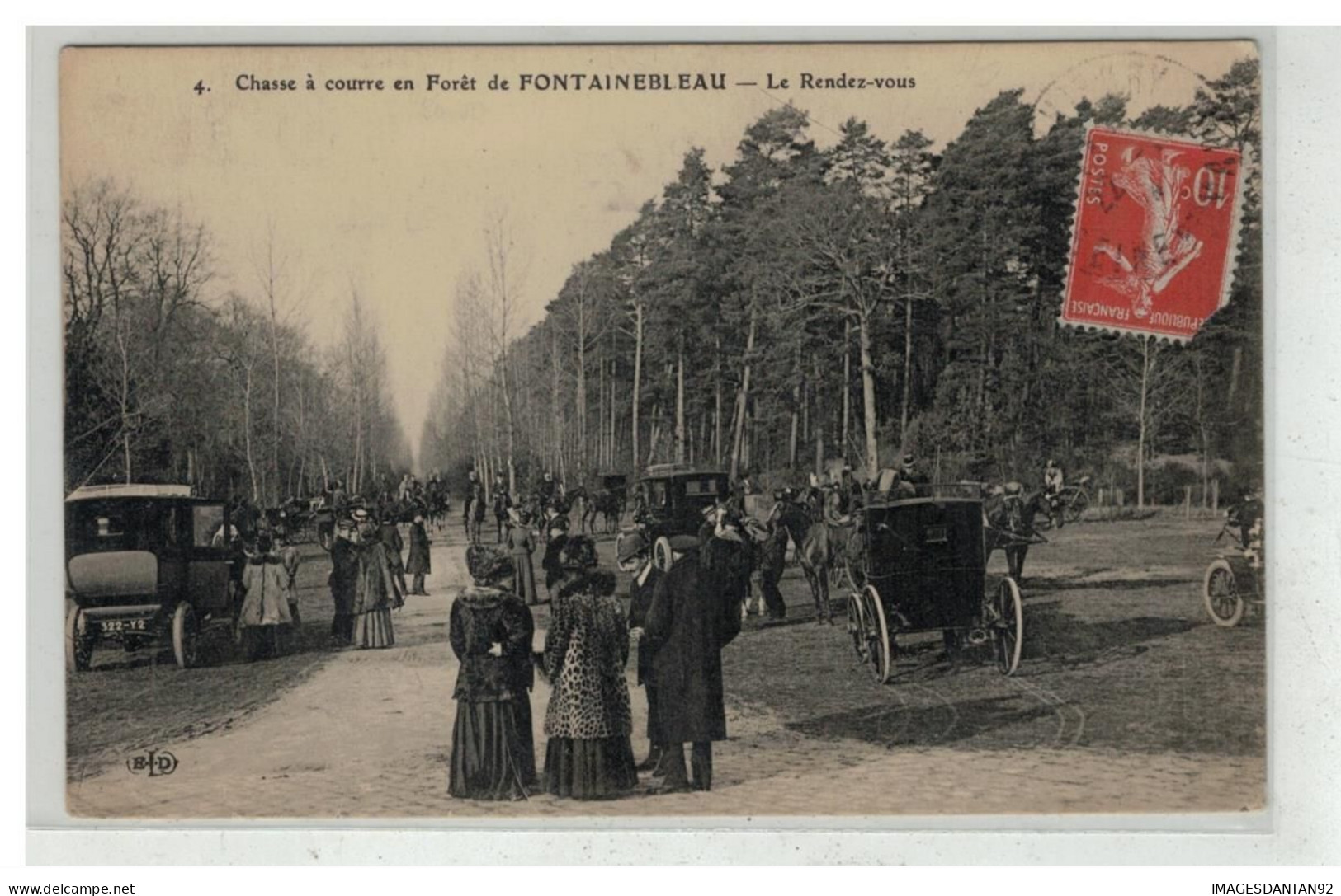 77 FONTAINEBLEAU #19482 CHASSE A COURRE LE RENDEZ VOUS - Fontainebleau