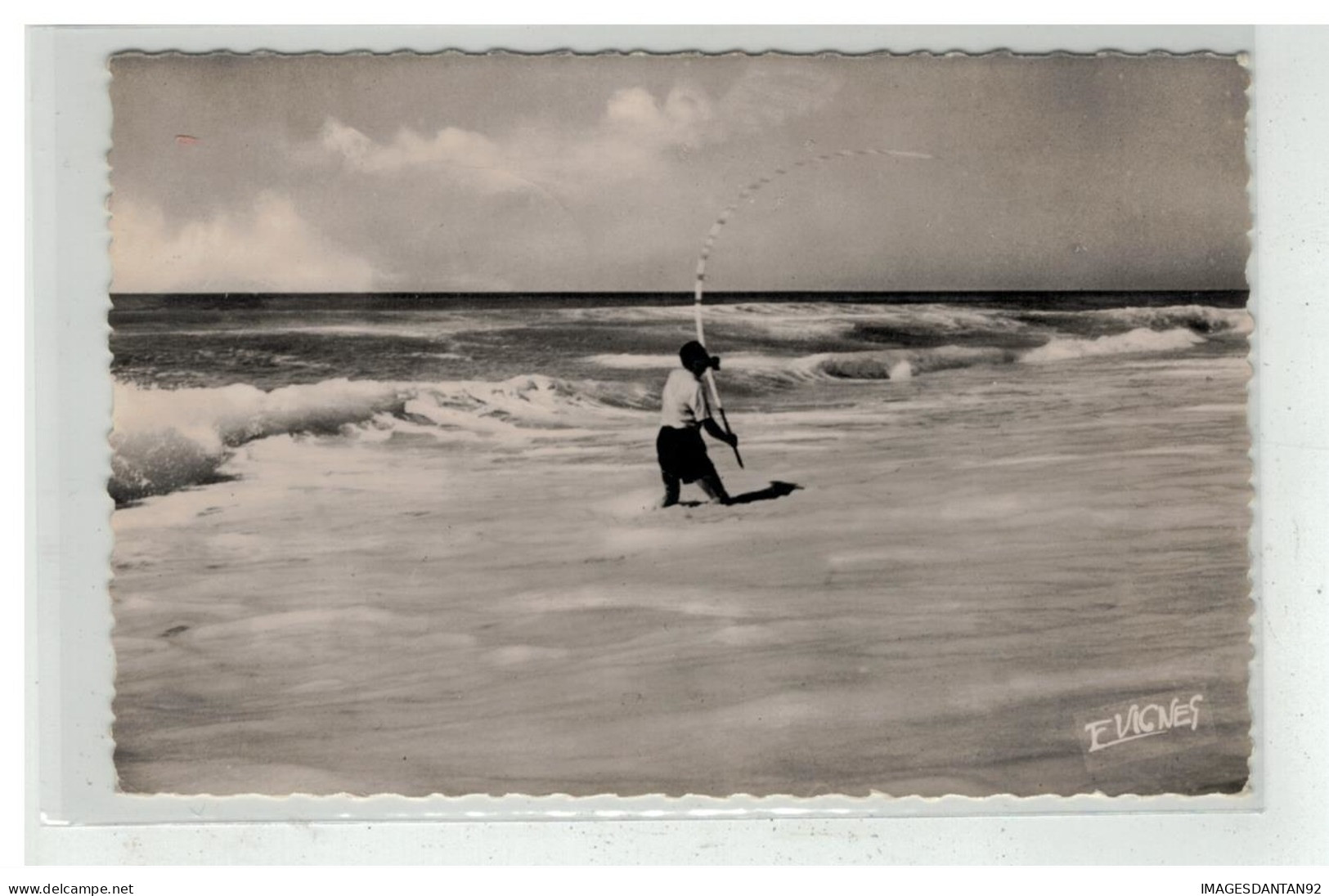 40 VIEUX BOUCAU LES BAINS PECHE AU LANCER PECHEUR NÂ°8 - Vieux Boucau