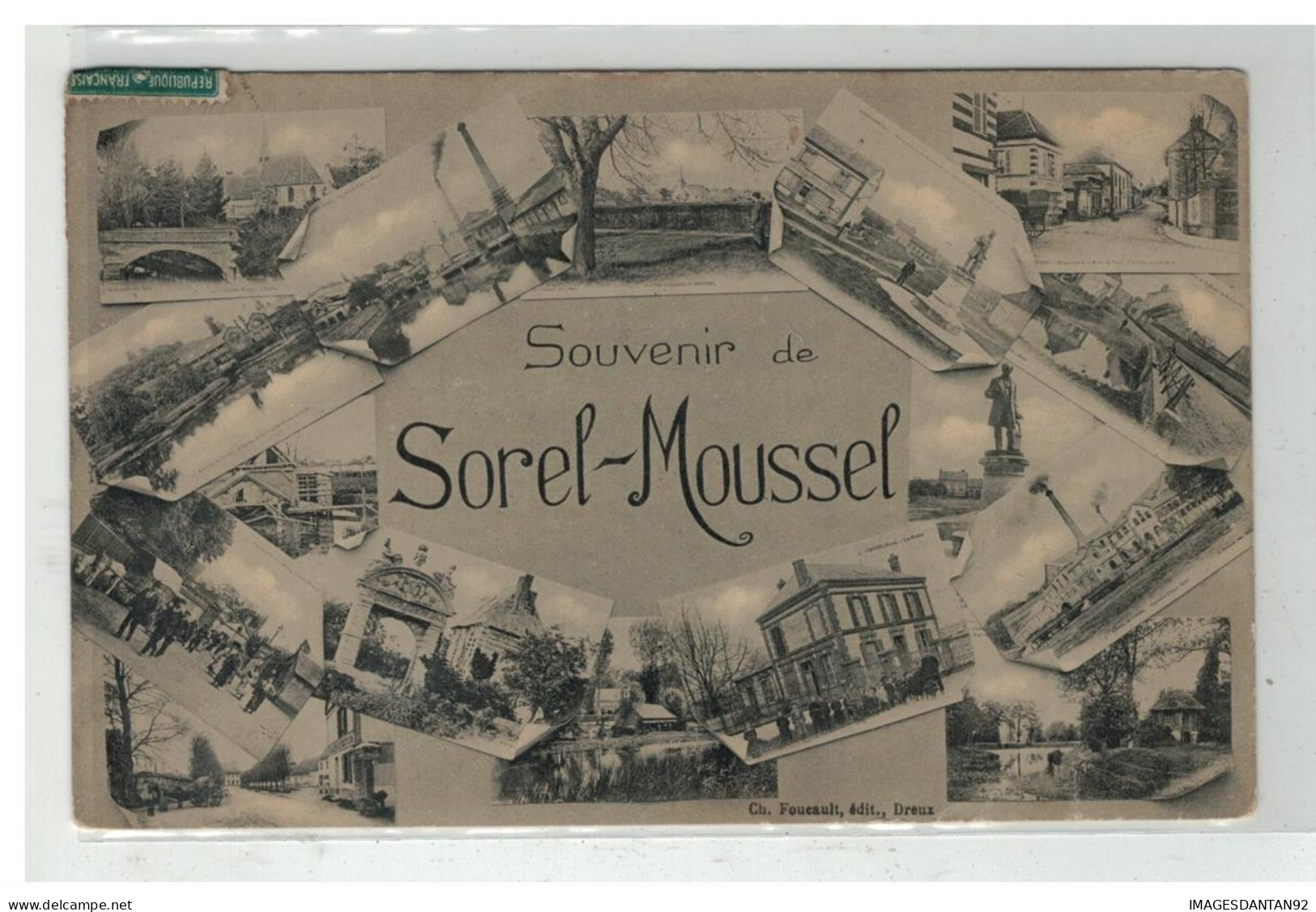 28 SOUVENIR DE SOREL MOUSSON VUES MULTIPLES - Sorel-Moussel