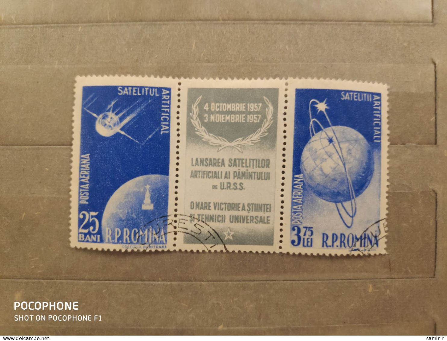 1957	Romania	Space (F92) - Used Stamps
