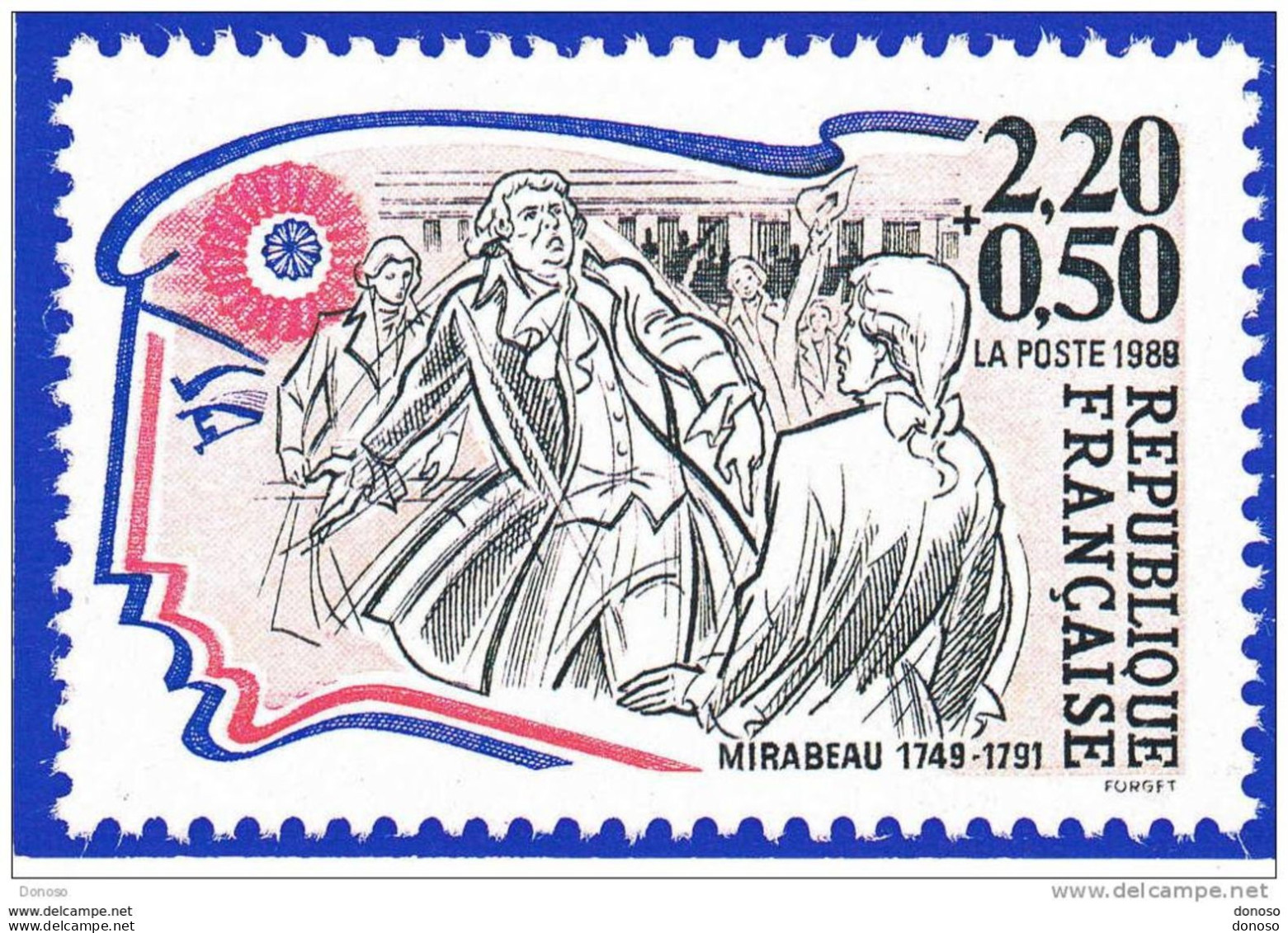 FRANCE 1989 MIRABEAU NEUF - Briefmarken (Abbildungen)