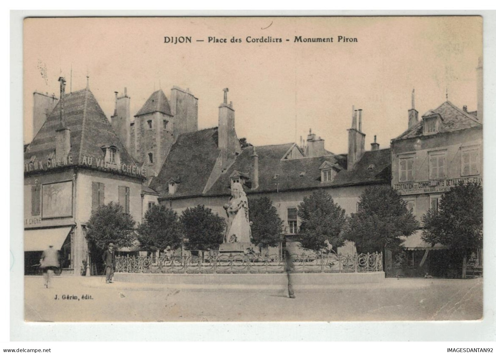 21 DIJON PLACE DES CORDELIERS MONUMENT PIRON NÂ°2 - Dijon