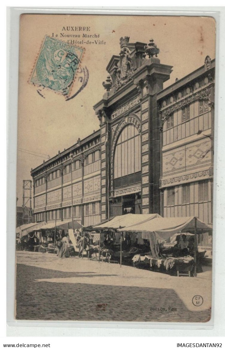 89 AUXERRE #19005 LE NOUVEAU MARCHE HOTEL DE VILLE - Auxerre