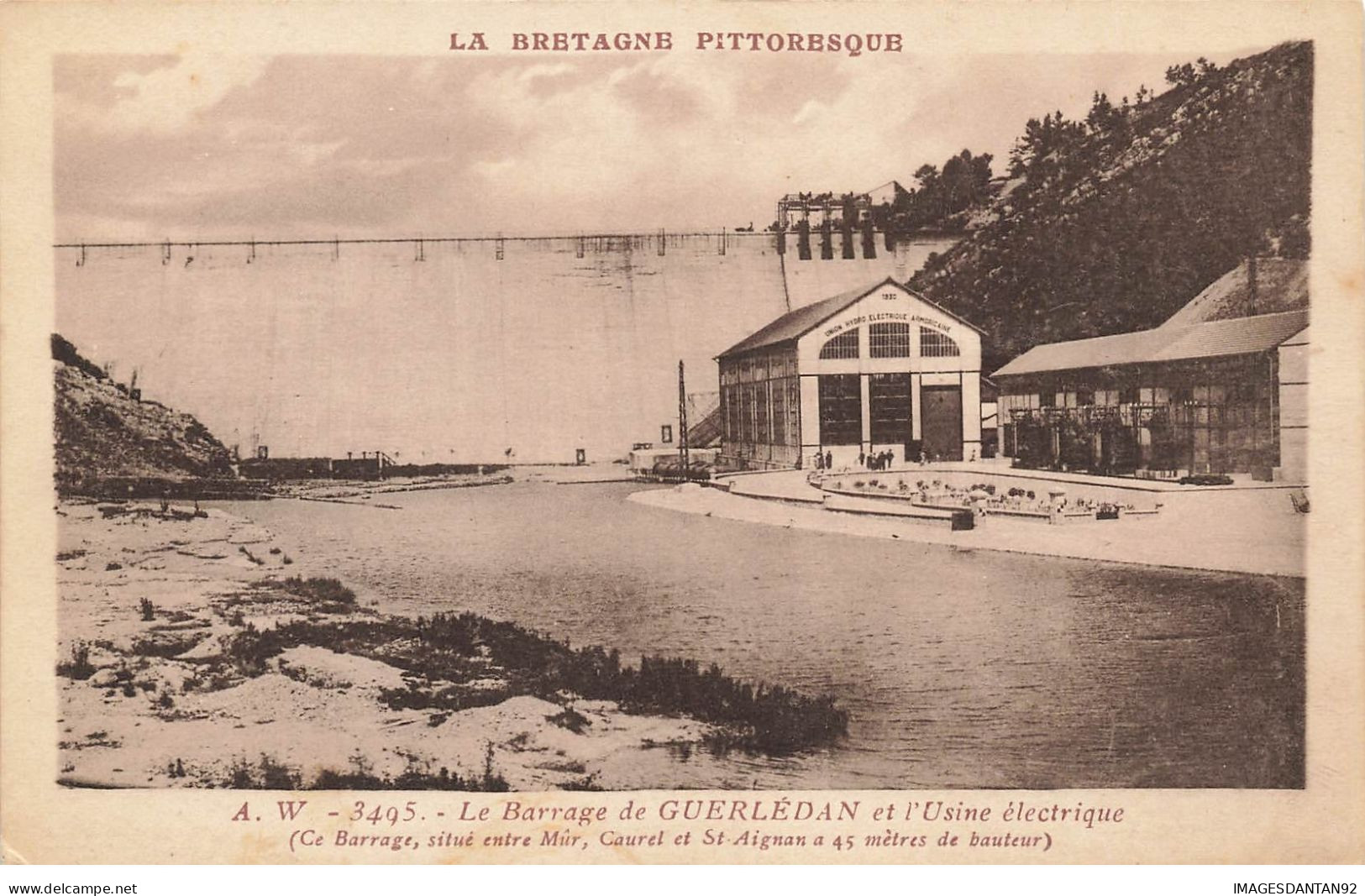 22 GUERLEDAN #21472 LE BARRAGE ET USINE ELECTRIQUE - Sonstige & Ohne Zuordnung