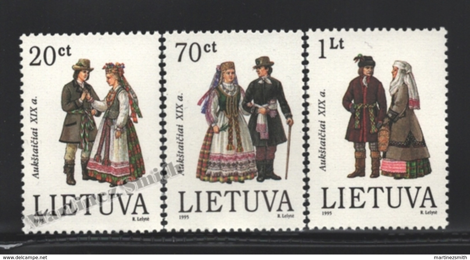 Lituanie – Lithuania – Lituania 1995 Yvert 506-08, Traditional Costumes - MNH - Litouwen