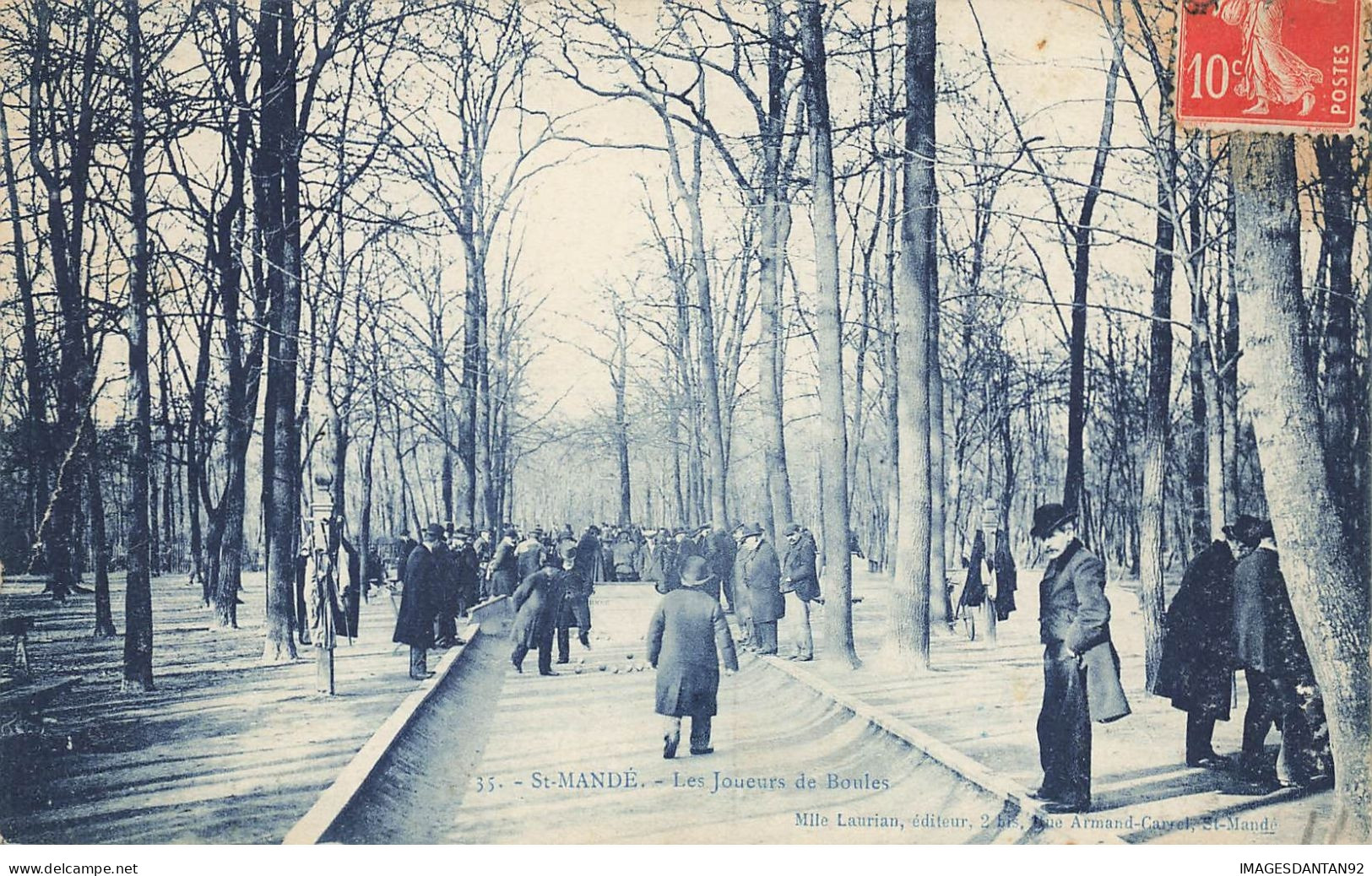 94 SAINT MANDE #21700 BOIS VINCENNES JOUEURS DE BOULES - Saint Mande