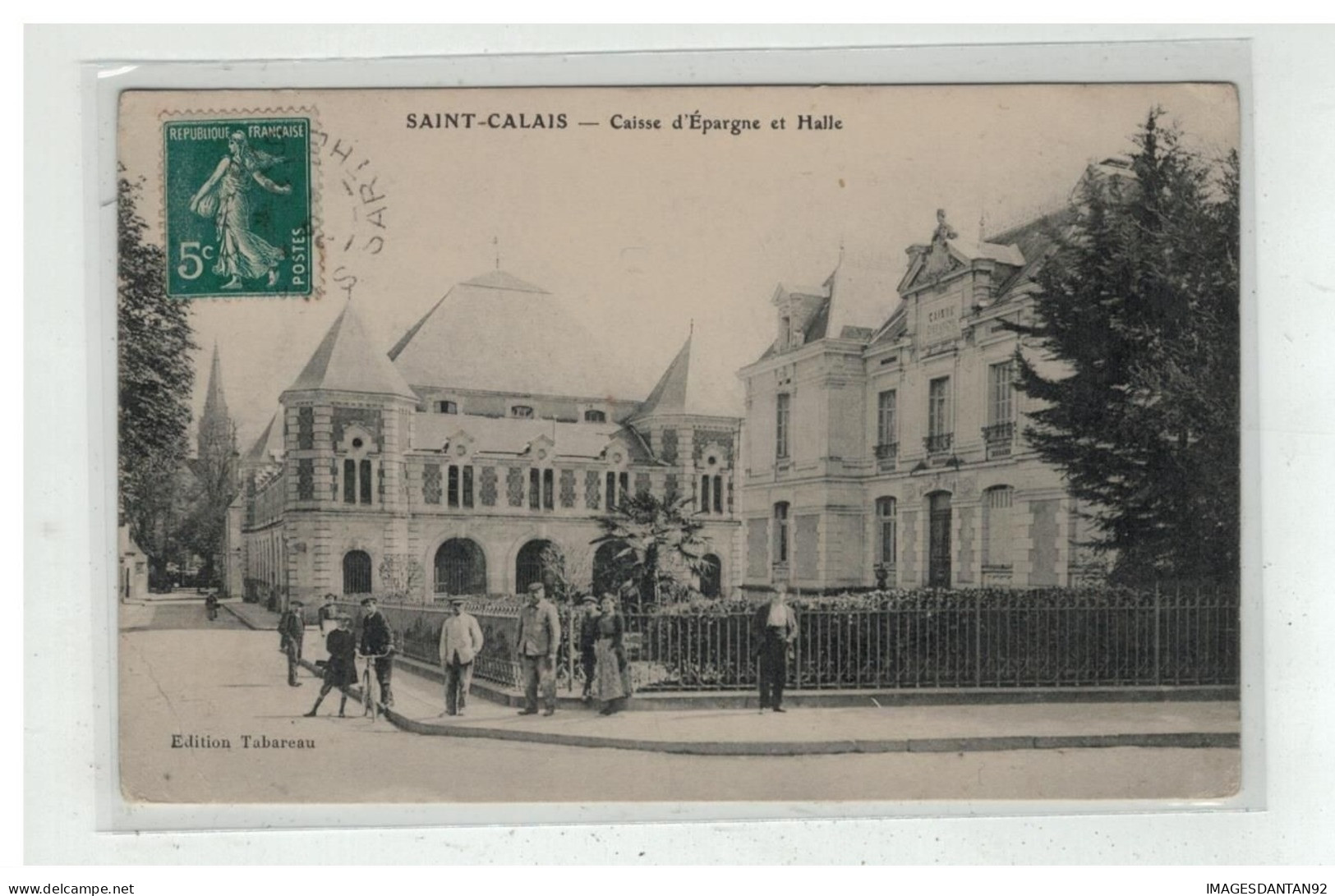 72 SAINT CALAIS #12688 CAISSE D EPARGNE ET HALLE BANQUE EDIT TABAREAU - Saint Calais