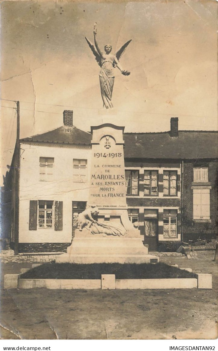 59 MAROILLES #21564 LE MONUMENT AUX MORTS CARTE PHOTO - Sonstige & Ohne Zuordnung