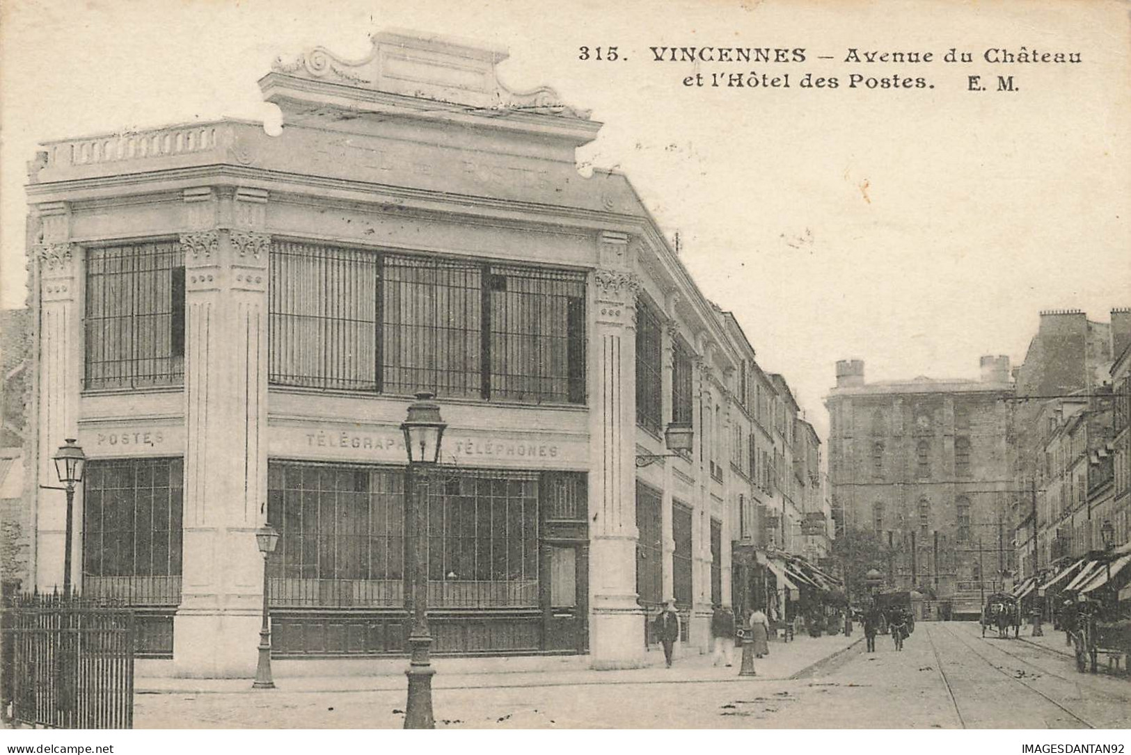 94 VINCENNES #21760 AVENUE CHATEAU HOTEL DES POSTES ATTELAGES COMMERCES BOUTIQUES - Vincennes