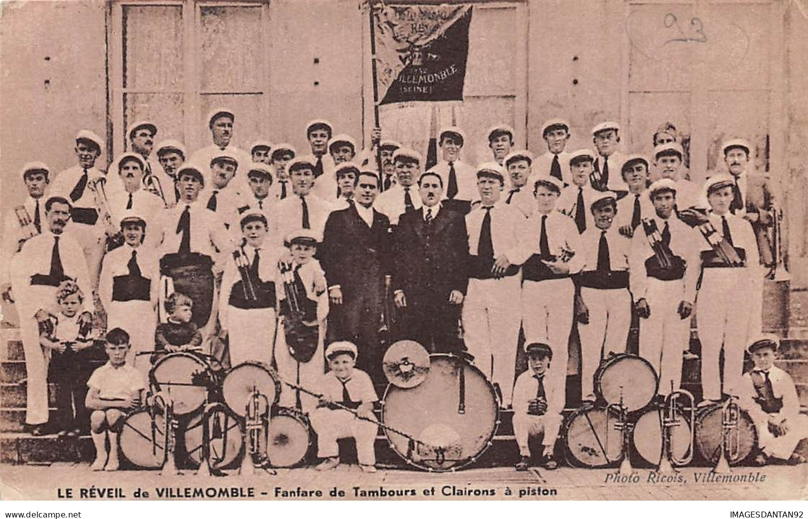 93 VILLEMOMBLE #20054 FANFARE TAMBOURS CLAIRONS LE REVEIL - Villemomble