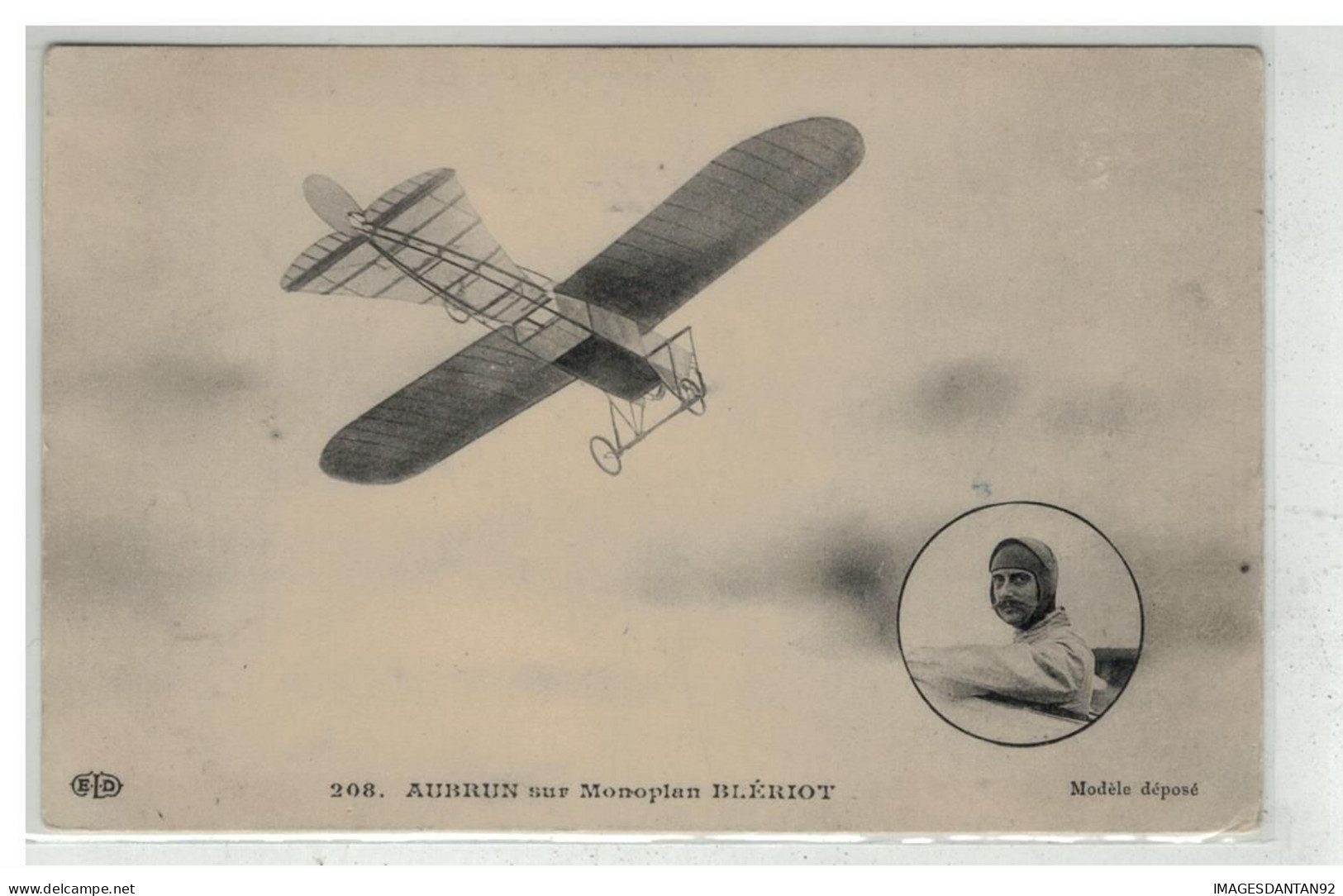 AVIATION #18417 AVION PLANE AUBRUN SUR MONOPLAN BLERIOT - ....-1914: Precursors