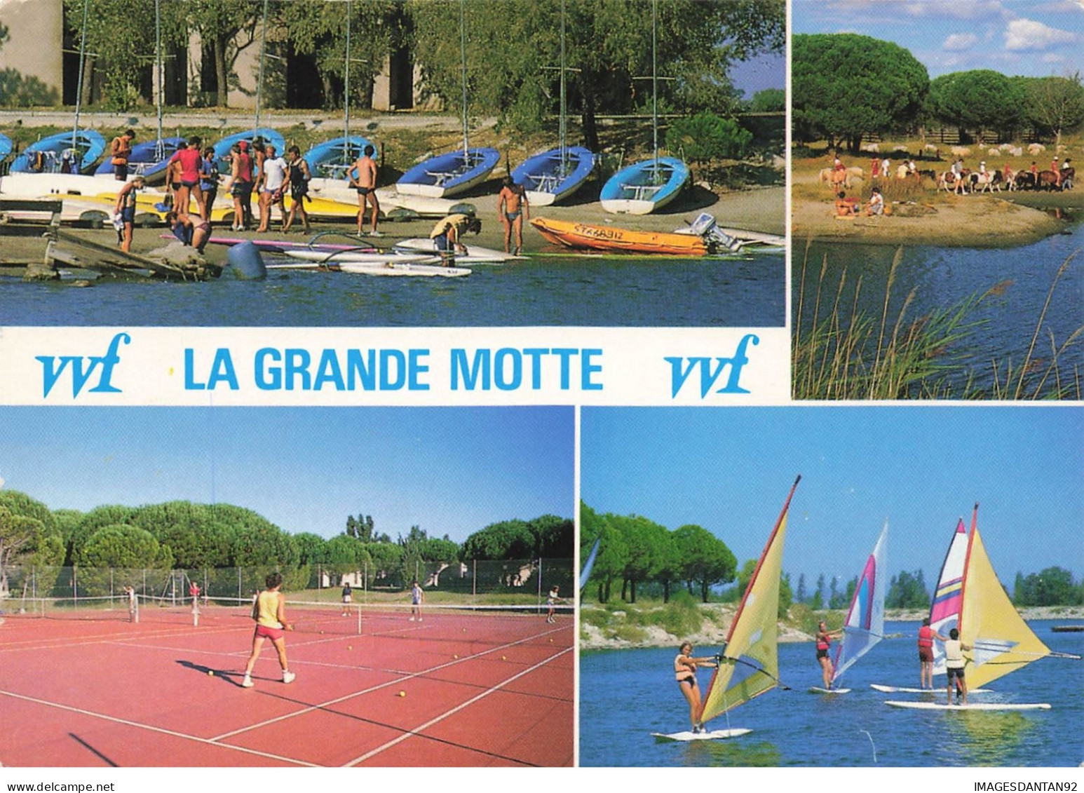 34 LA GRANDE MOTTE #22167 LE PONANT V.V.F TENNIS COURT SPORT KYTE SURF EQUITATION - Sonstige & Ohne Zuordnung