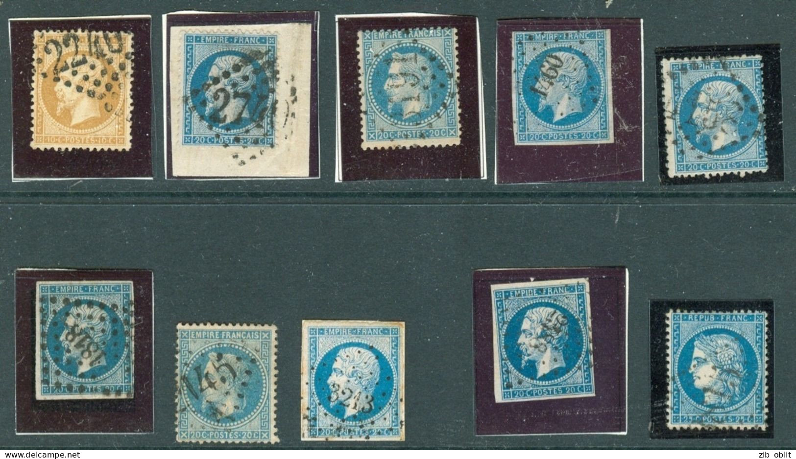 (alm) FRANCE 10 Timbres Anciens NAPOLEON CERES - Other & Unclassified