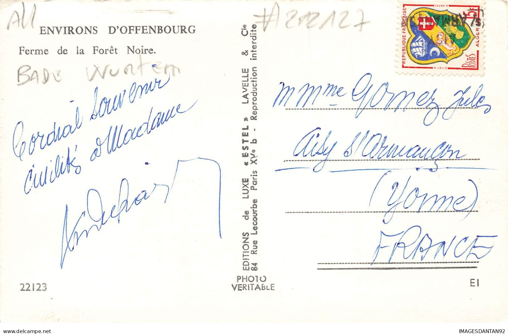 ALLEMAGNE GERMANY #22127 OFFENBOURG FERME DE LA FORET NOIRE - Offenburg