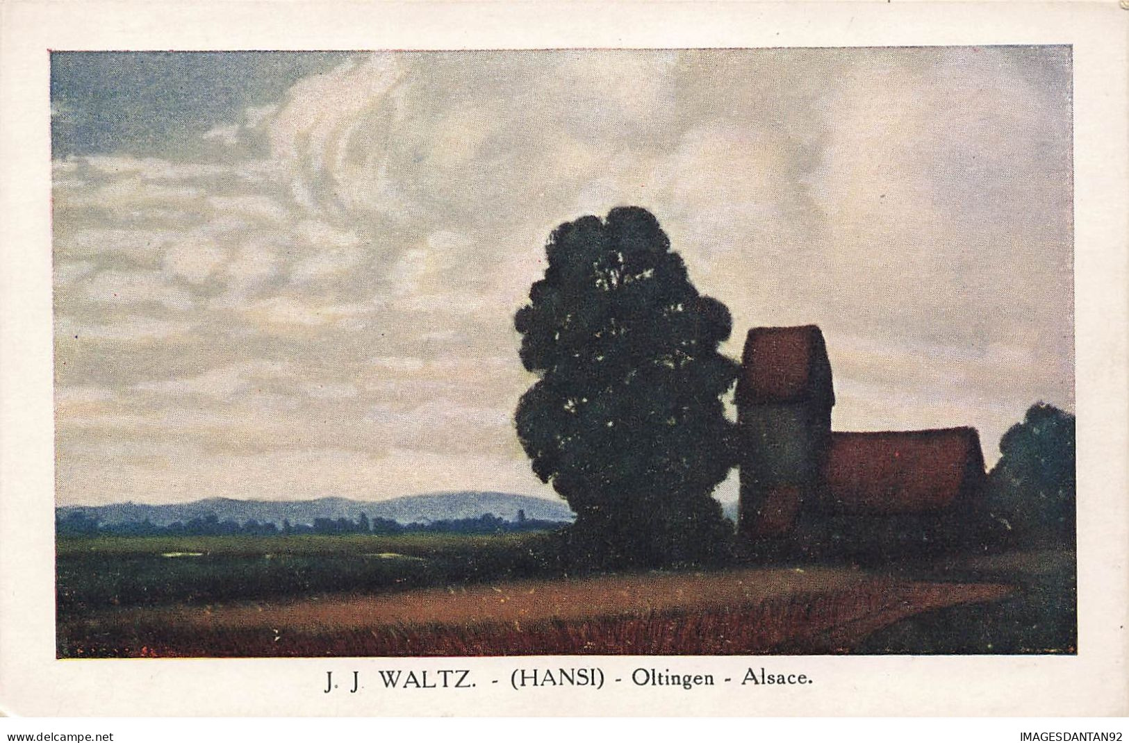 ILLUSTRATEUR HANSI #22092 J-J WALTZ OLTINGEN ALSACE - Hansi