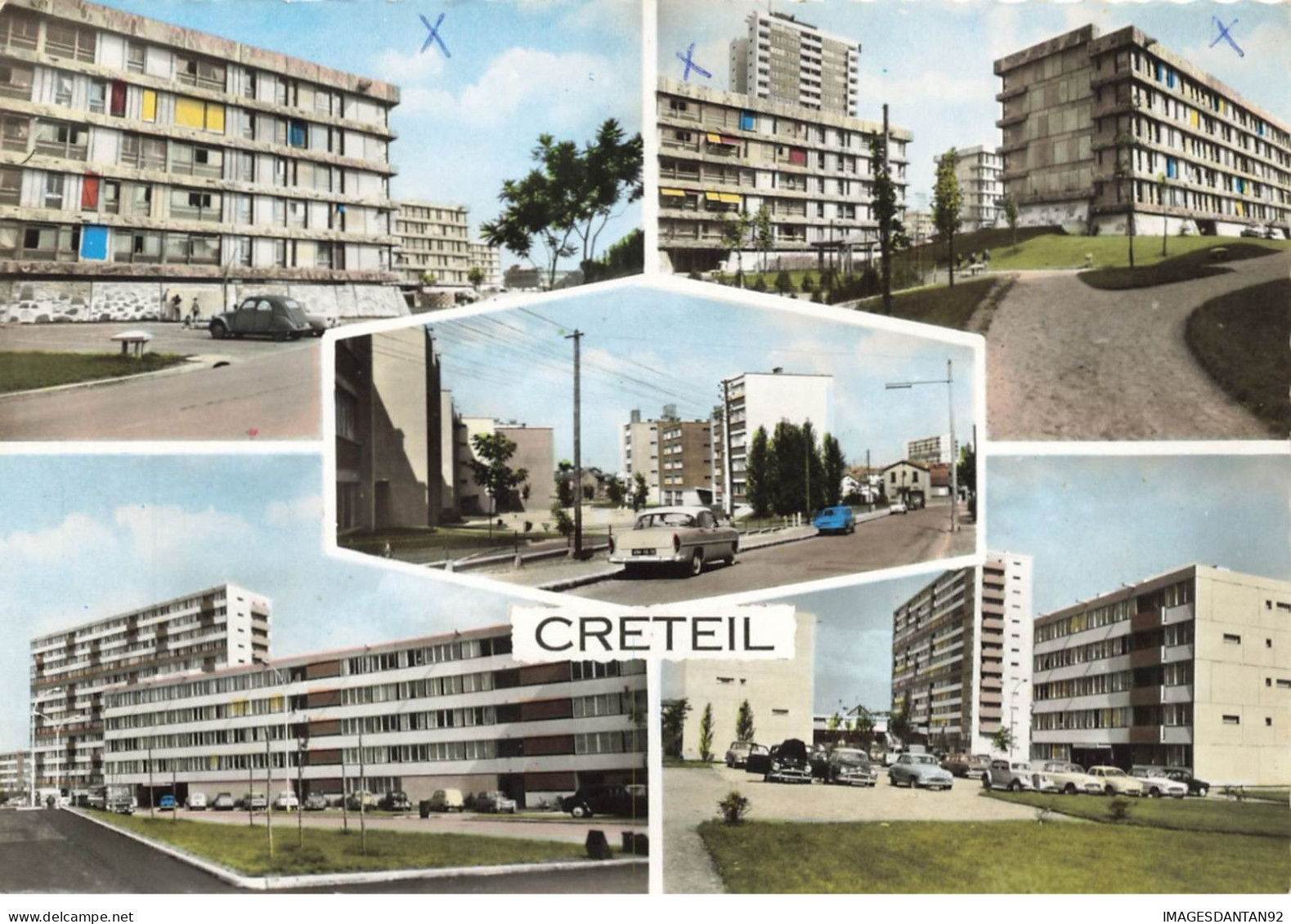 94 CRETEIL #21819  VUES MULTIPLES IMMEUBLES LES BLEUETS LES PINSONS RUE VIET - Creteil