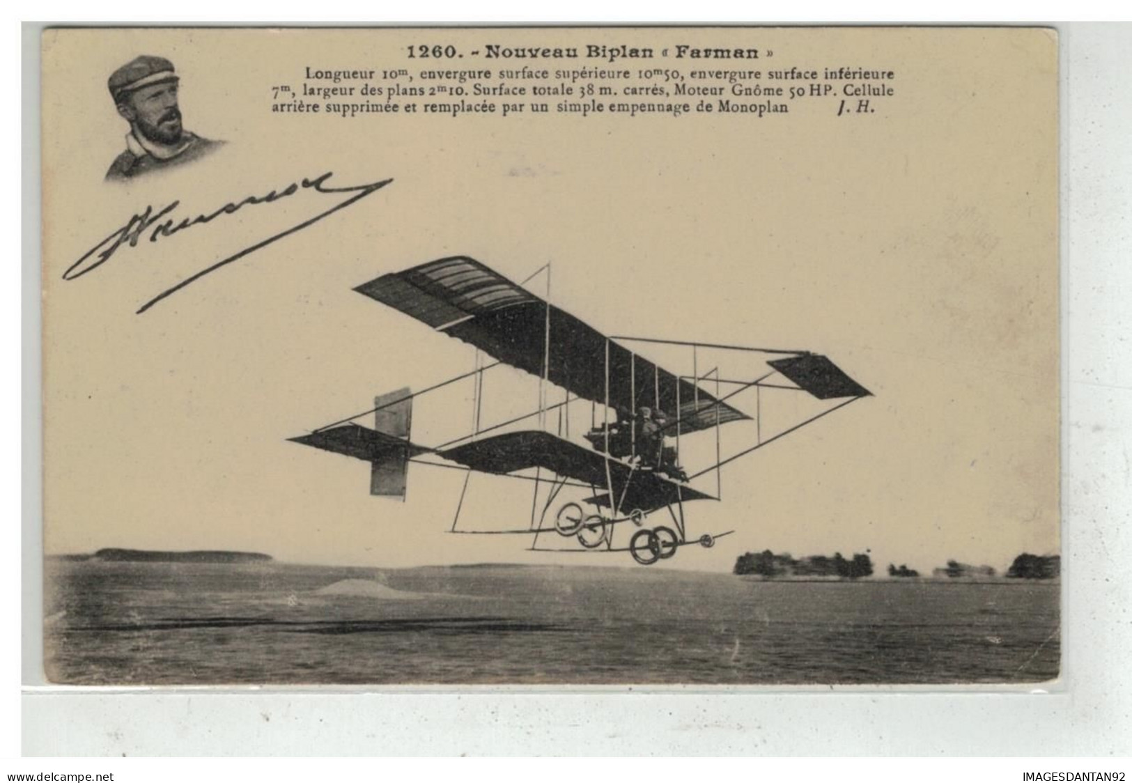 AVIATION #18405 AVION PLANE NOUVEAU BIPLAN FARMAN - ....-1914: Vorläufer