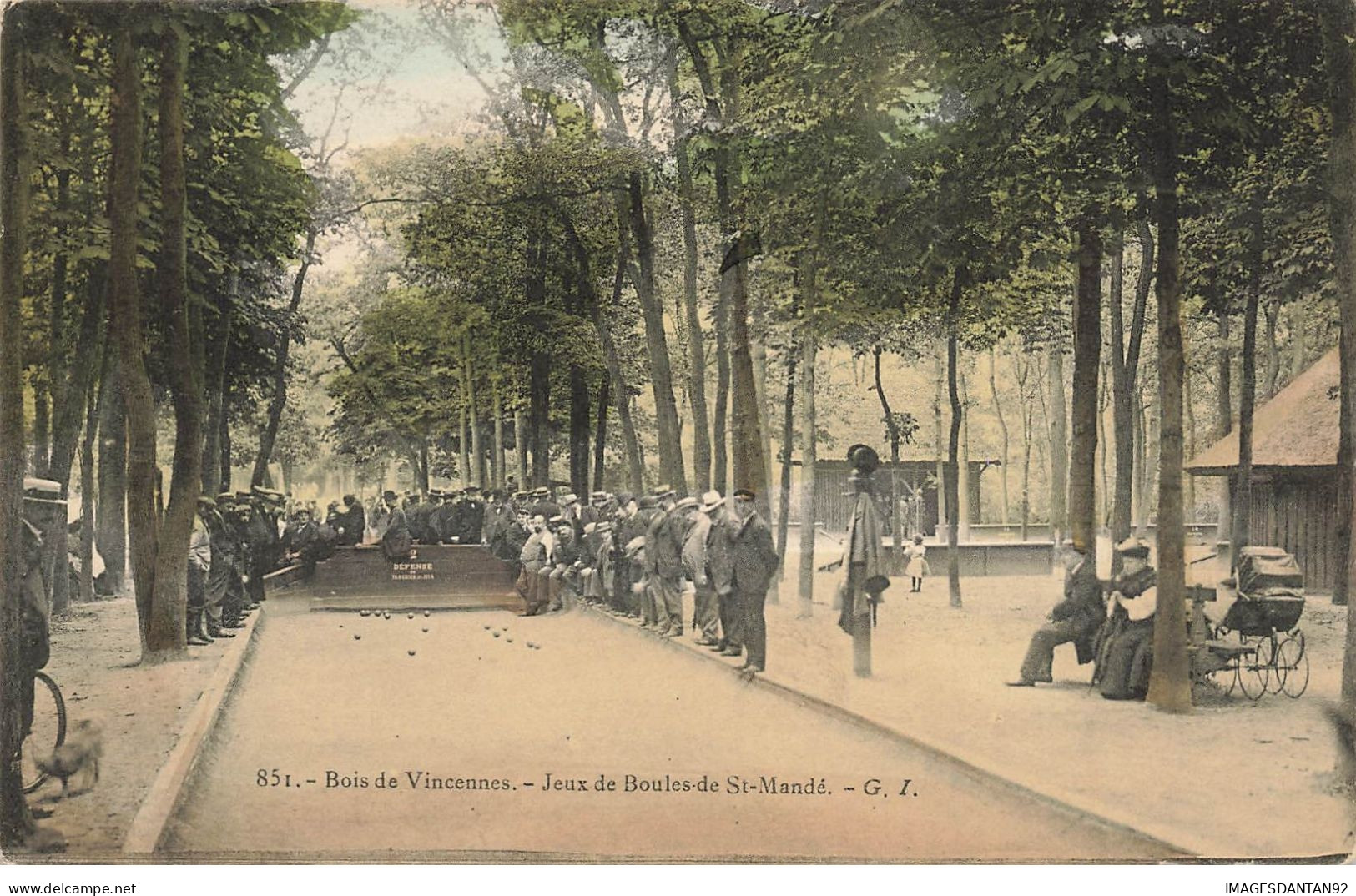 94 SAINT MANDE #21722 BOIS VINCENNES JEUX DE BOULES SPORT PETANQUE - Saint Mande