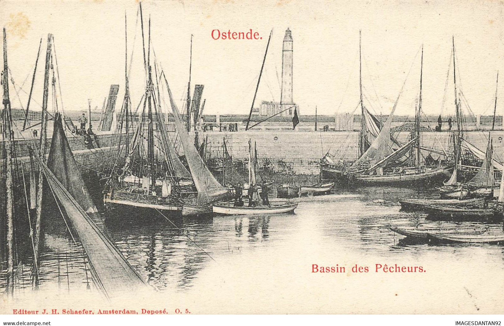 BELGIQUE #22491 OSTENDE BASSIN DES PECHEURS - Oostende