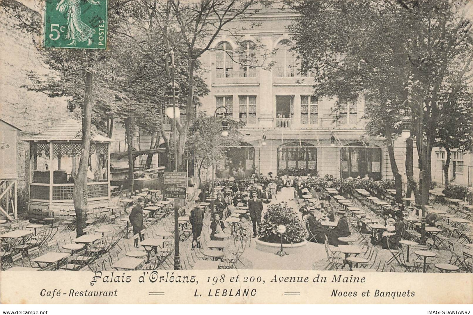 75014 PARIS #22442 PALAIS D ORLEANS AVENUE DU MAINE CAFE RESTAURANT LEBLANC - District 14