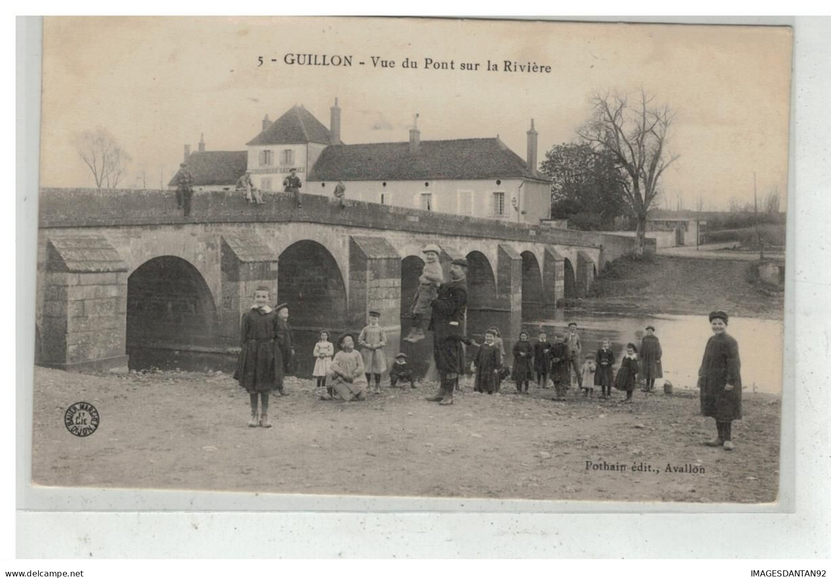 89 GUILLON #19178 VUE DU PONT SUR LA RIVIERE - Guillon