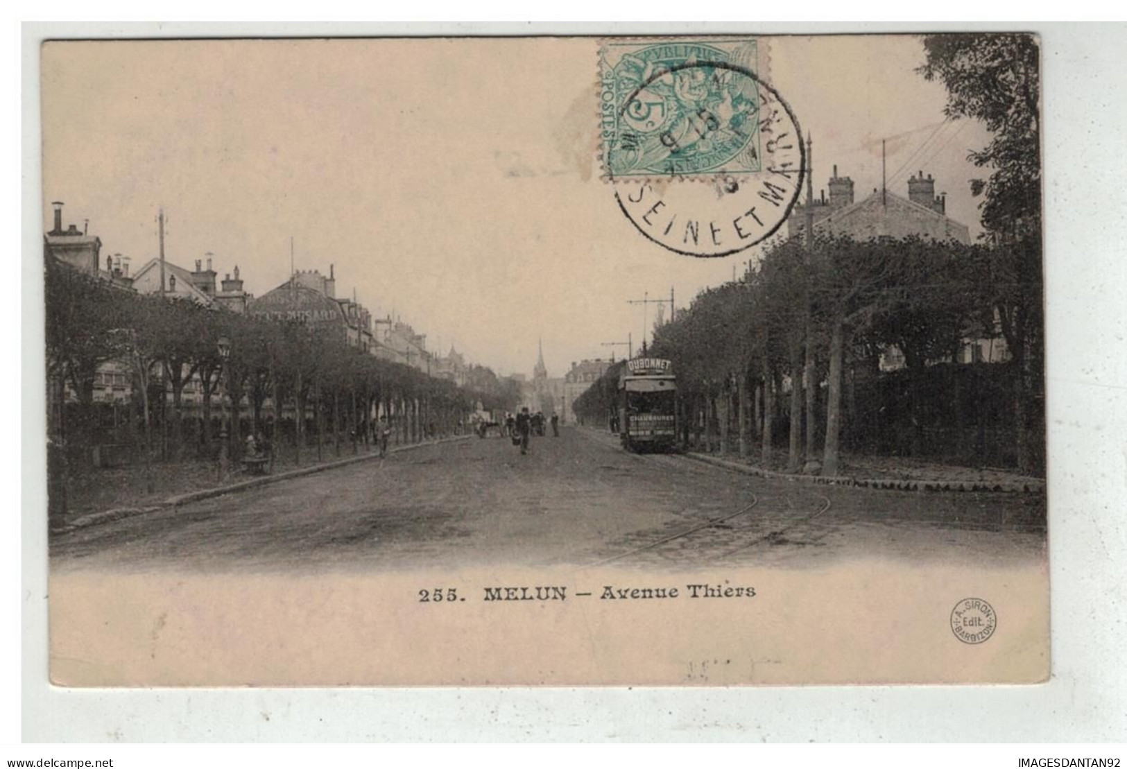 77 MELUN #19591 AVENUE THIERS TRAMWAY - Melun