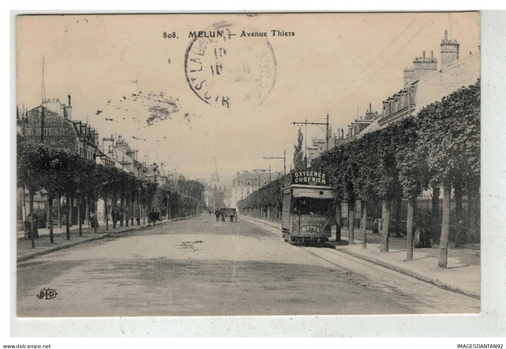 77 MELUN #19590 AVENUE THIERS TRAMWAY - Melun