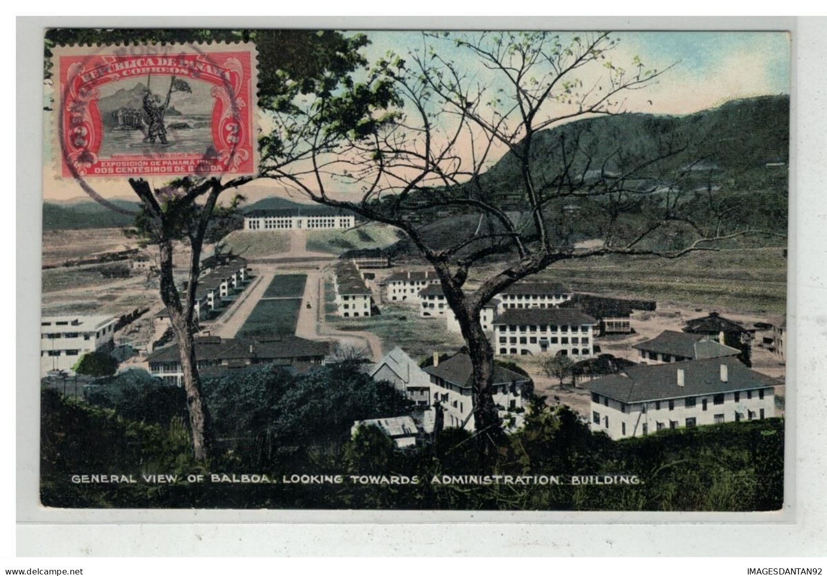 PANAMA #17623 GENERAL VIEW OF BALBOA LOOKING TOWARDS ADMINISTRATION BUILDING - Panama