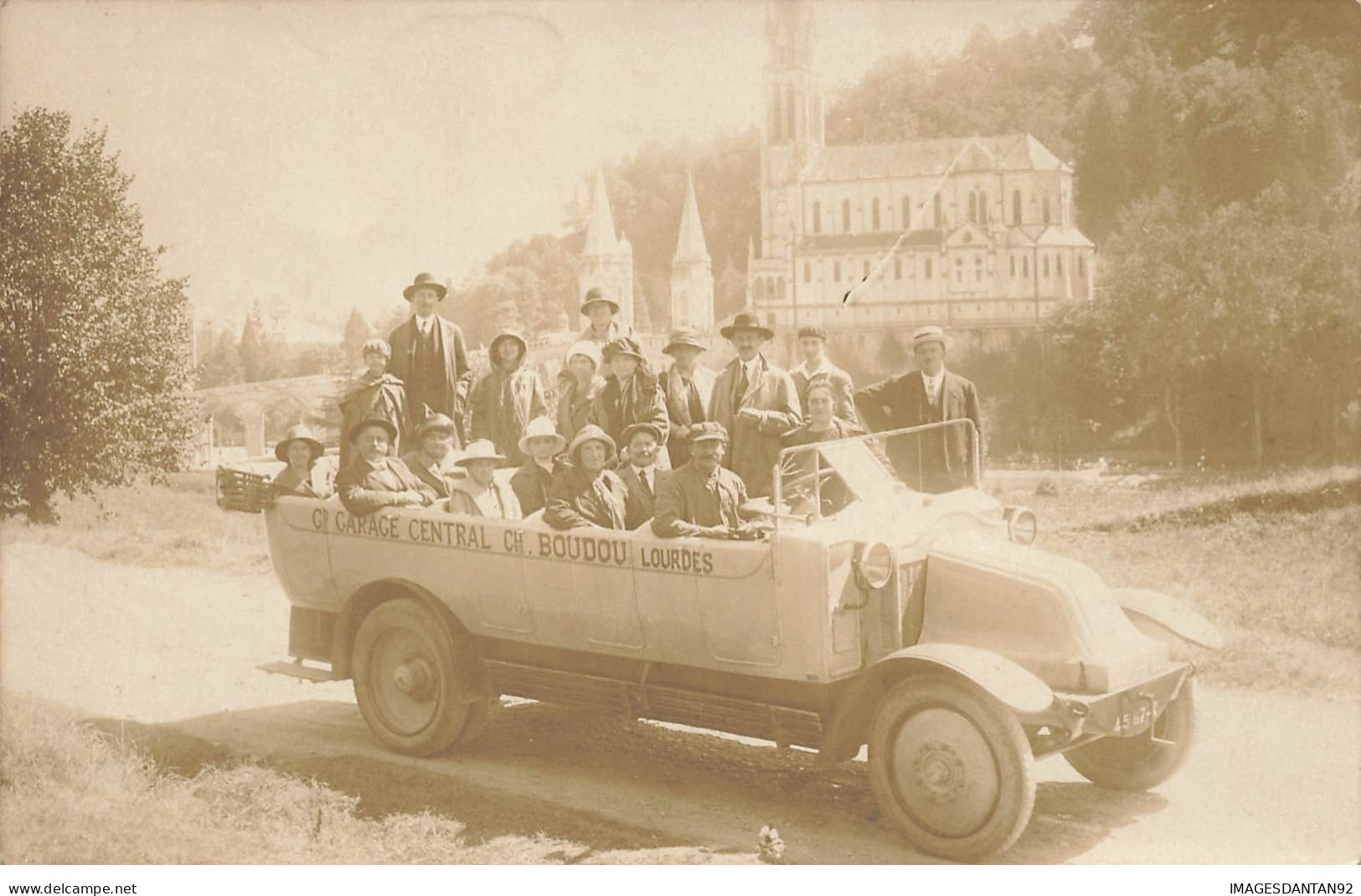 AUTOCAR #21159 AUTOBUS RENAULT TRANSPORT LOURDES CARTE PHOTO - Busse & Reisebusse