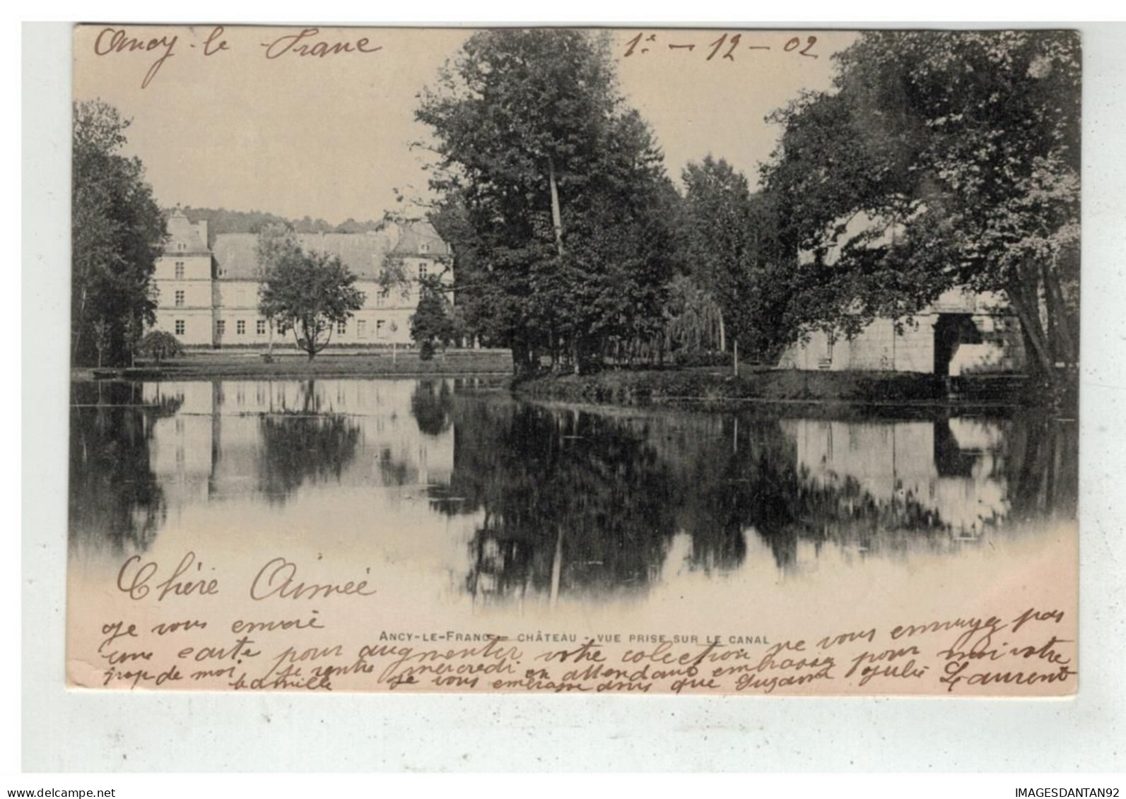 89 ANCY LE FRANC #19129 VUE PRISE DU CANAL - Ancy Le Franc