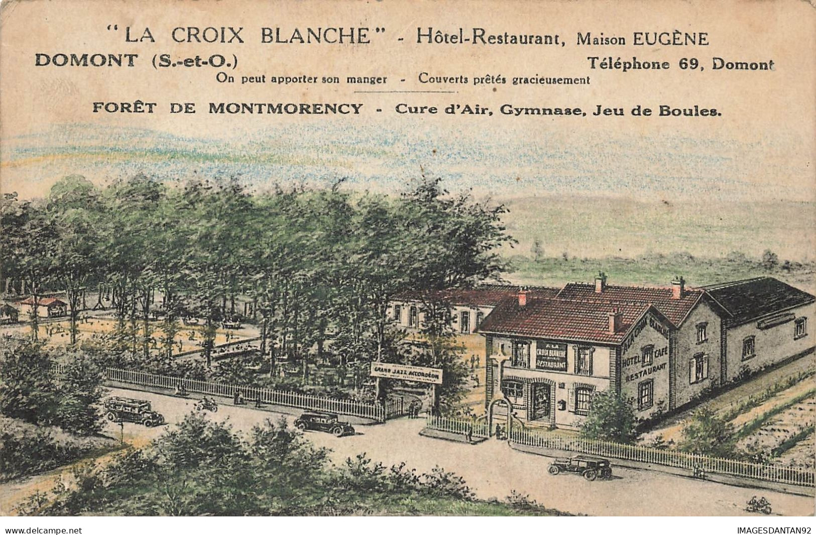 95 DOMONT #21139 LA CROIX BLANCHE HOTEL RESTAURANT PROP. AUGENE - Domont