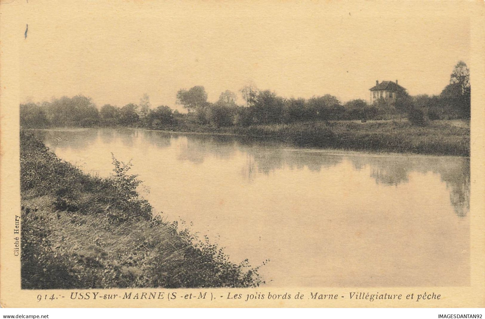 77 USSY SUR MARNE #20713 JOLIS BORDS VILLEGIATURE ET PECHE - Altri & Non Classificati