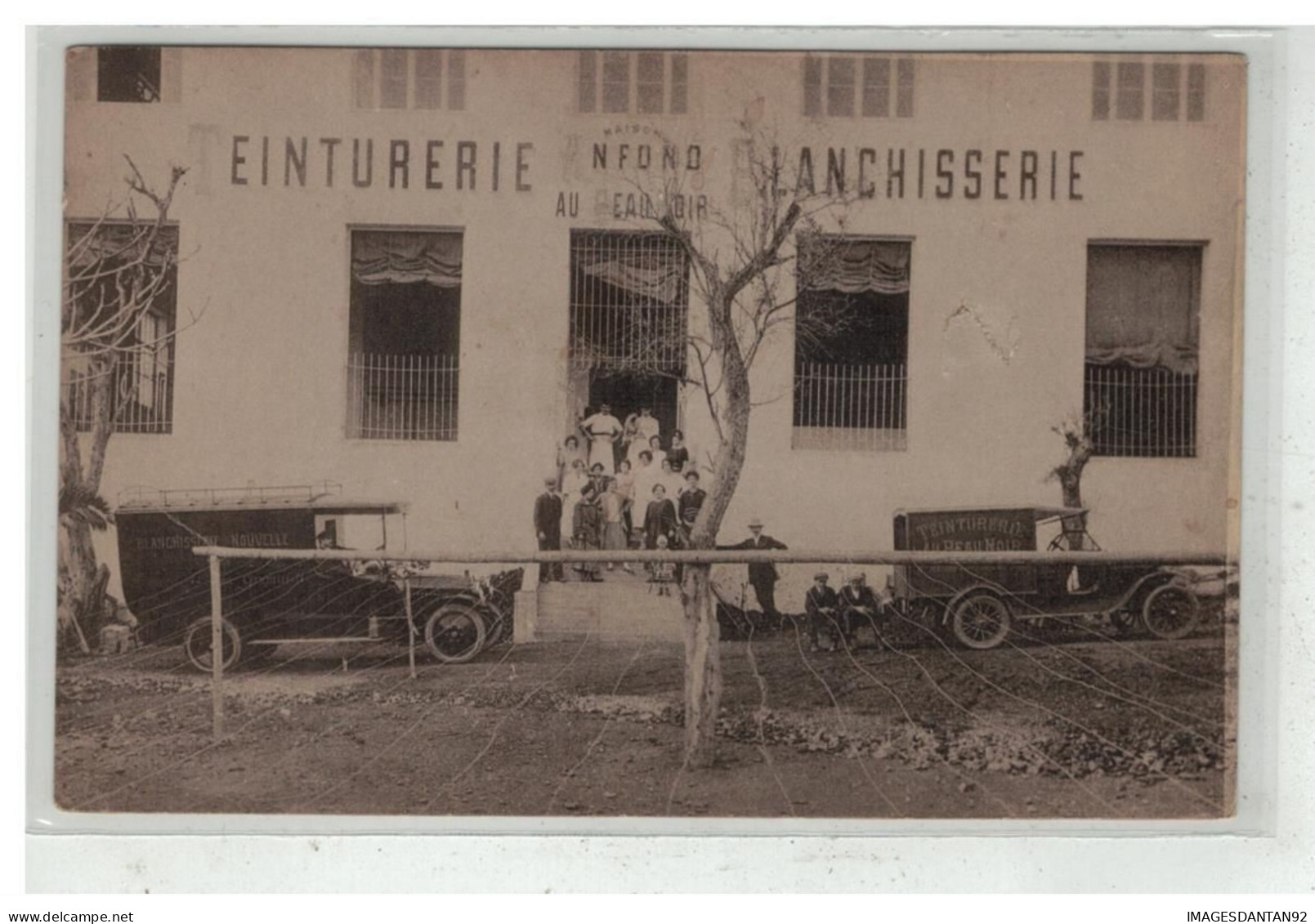 MONACO #18796 CAP D AIL TEINTURERIE BLANCHISSERIE ANFOND AU BEAU NOIR - Other & Unclassified