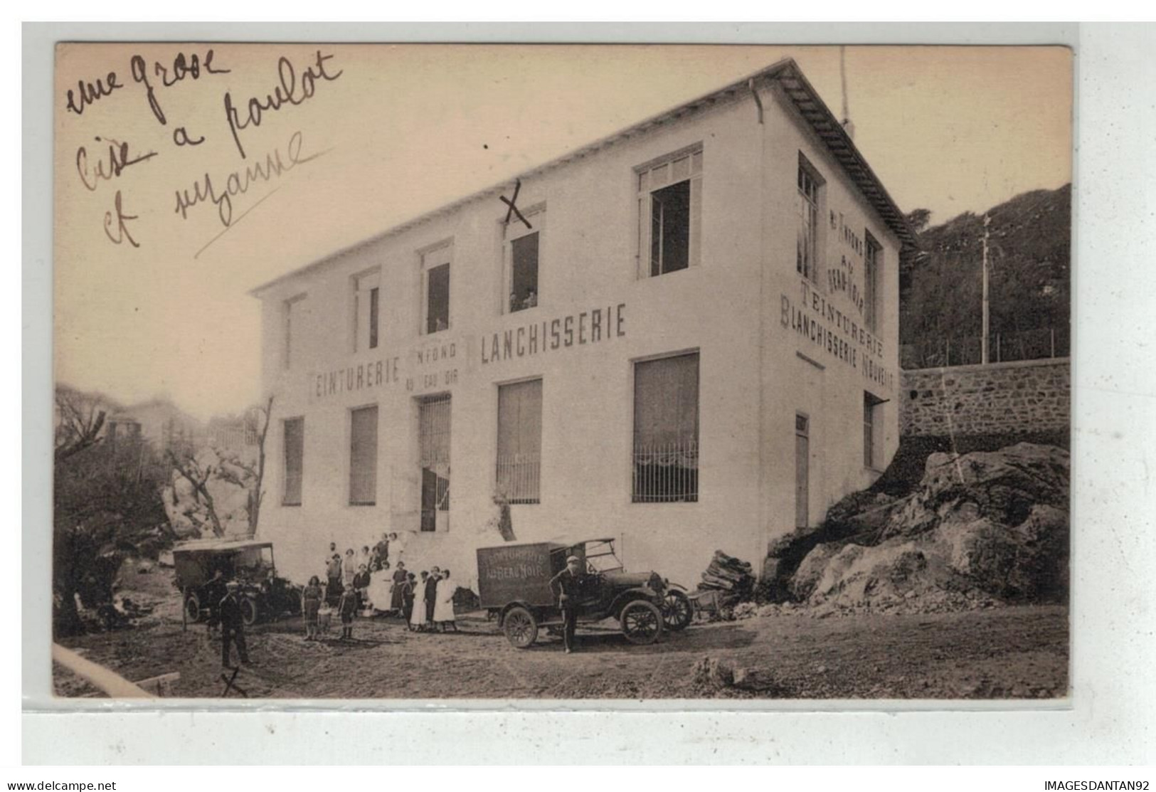 MONACO #18795 CAP D AIL TEINTURERIE BLANCHISSERIE ANFOND AU BEAU NOIR - Otros & Sin Clasificación