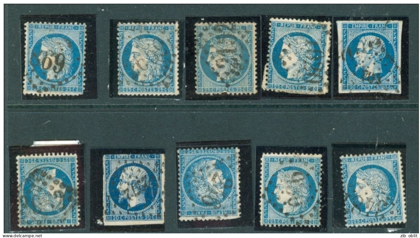 (alm) FRANCE 10 Timbres Anciens NAPOLEON CERES - Andere & Zonder Classificatie