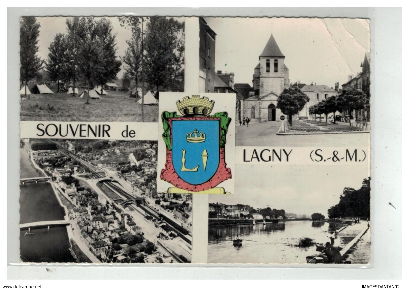 77 LAGNY #19523 SOUVENIR VUE AERIENNE NÂ°77170 - Lagny Sur Marne