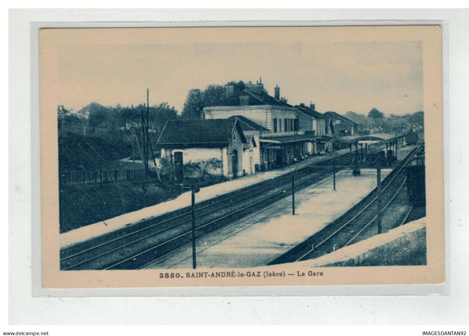 38 SAINT ANDRE LE GAZ LA GARE INTERIEURE NÂ°3850 - Saint-André-le-Gaz