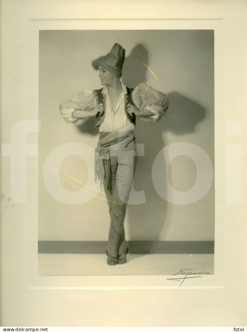 1930s SILVA NOGUEIRA ARTISTIC MAN FRANCIS BAILARINO FANDANGO GRAÇA ORIGINAL ART PHOTO SIGNED FOTO ARTE PORTUGAL GAY INT - Dédicacées