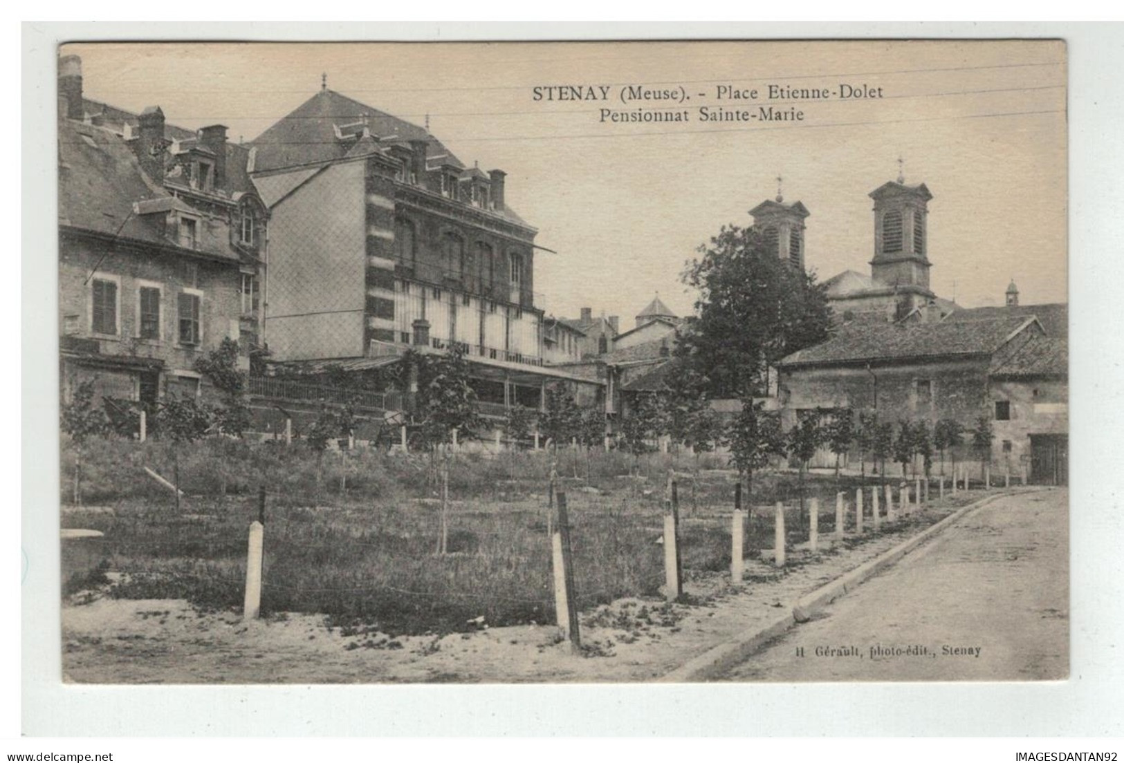 55 STENAY PLACE ETIENNE DOLET PENSIONNAT SAINTE MARIE - Stenay