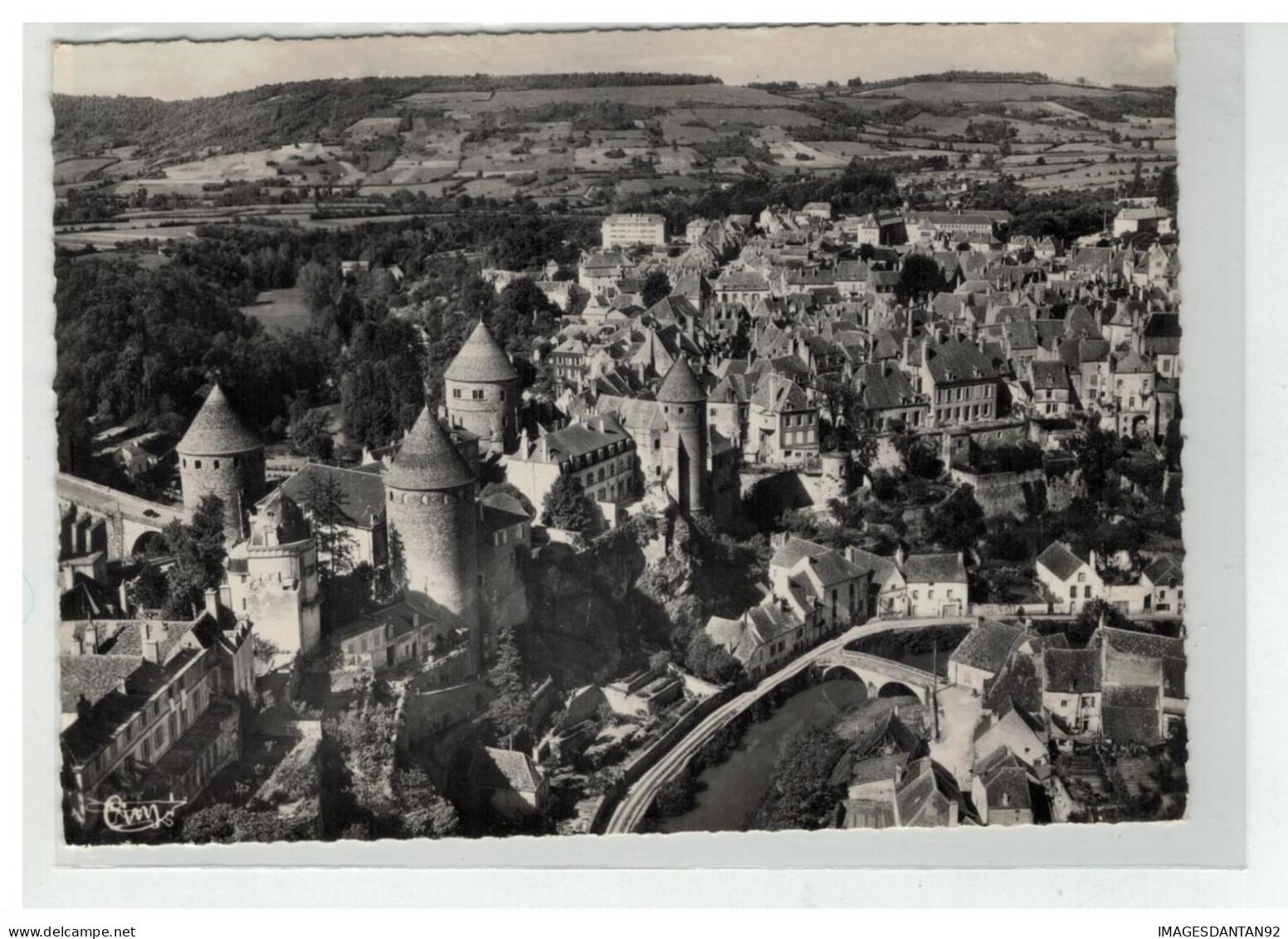 21 SEMUR EN AUXOIS VUE GENERALE AERIENNE NÂ°190 38 A - Semur