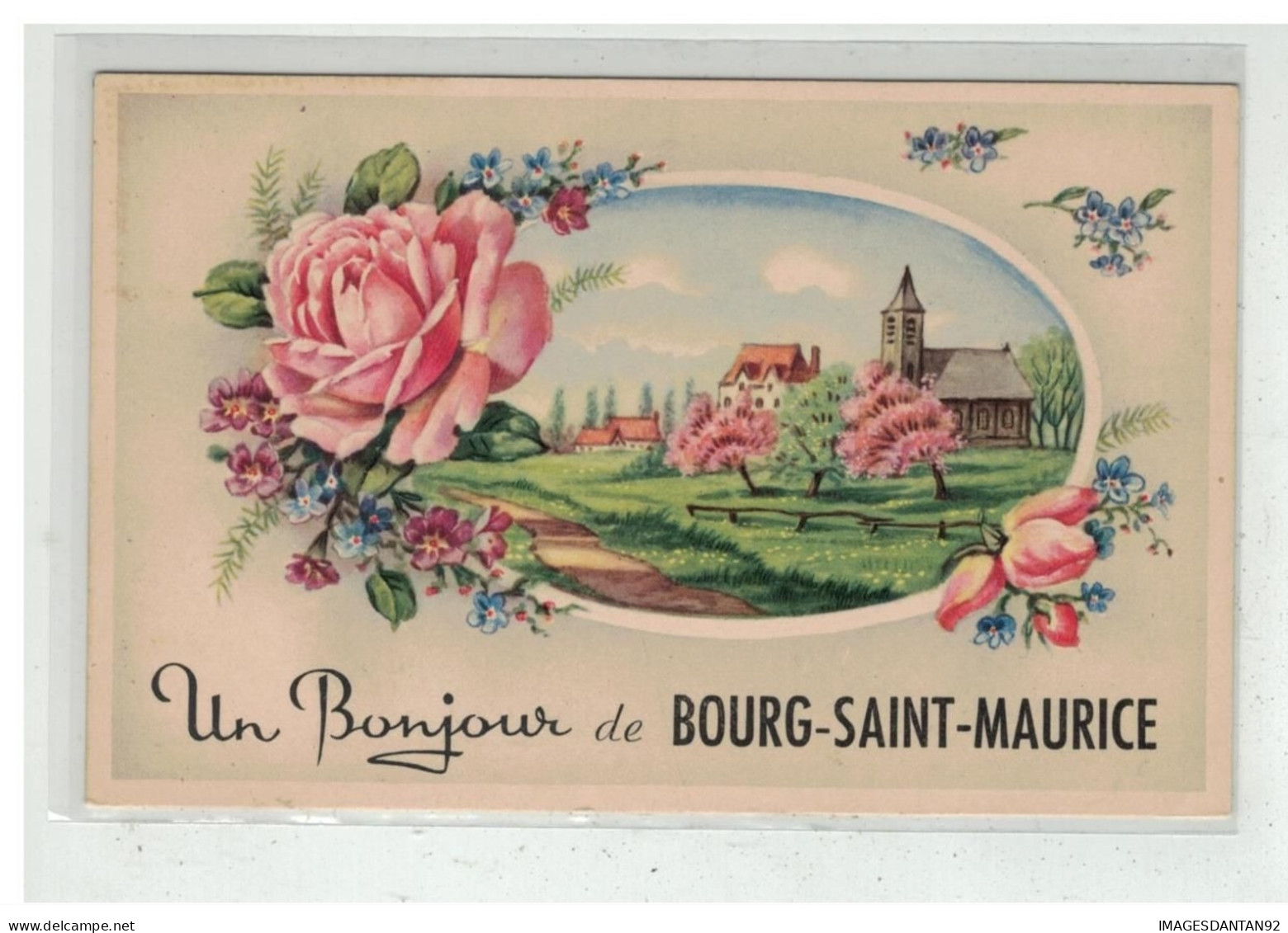 73 BOURG SAINT MAURICE #12921 UN BONJOUR DE FANTAISIE PAYSAGE - Bourg Saint Maurice