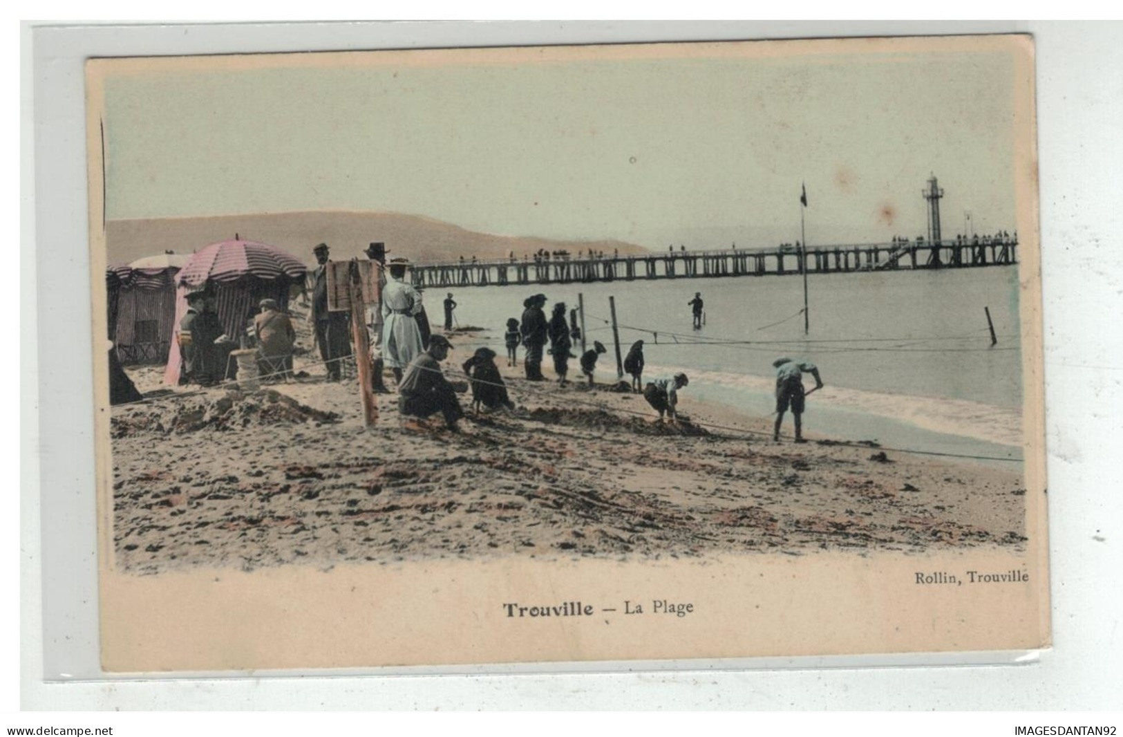 14 TROUVILLE SUR MER LA PLAGE EDITEUR ROLLIN - Trouville