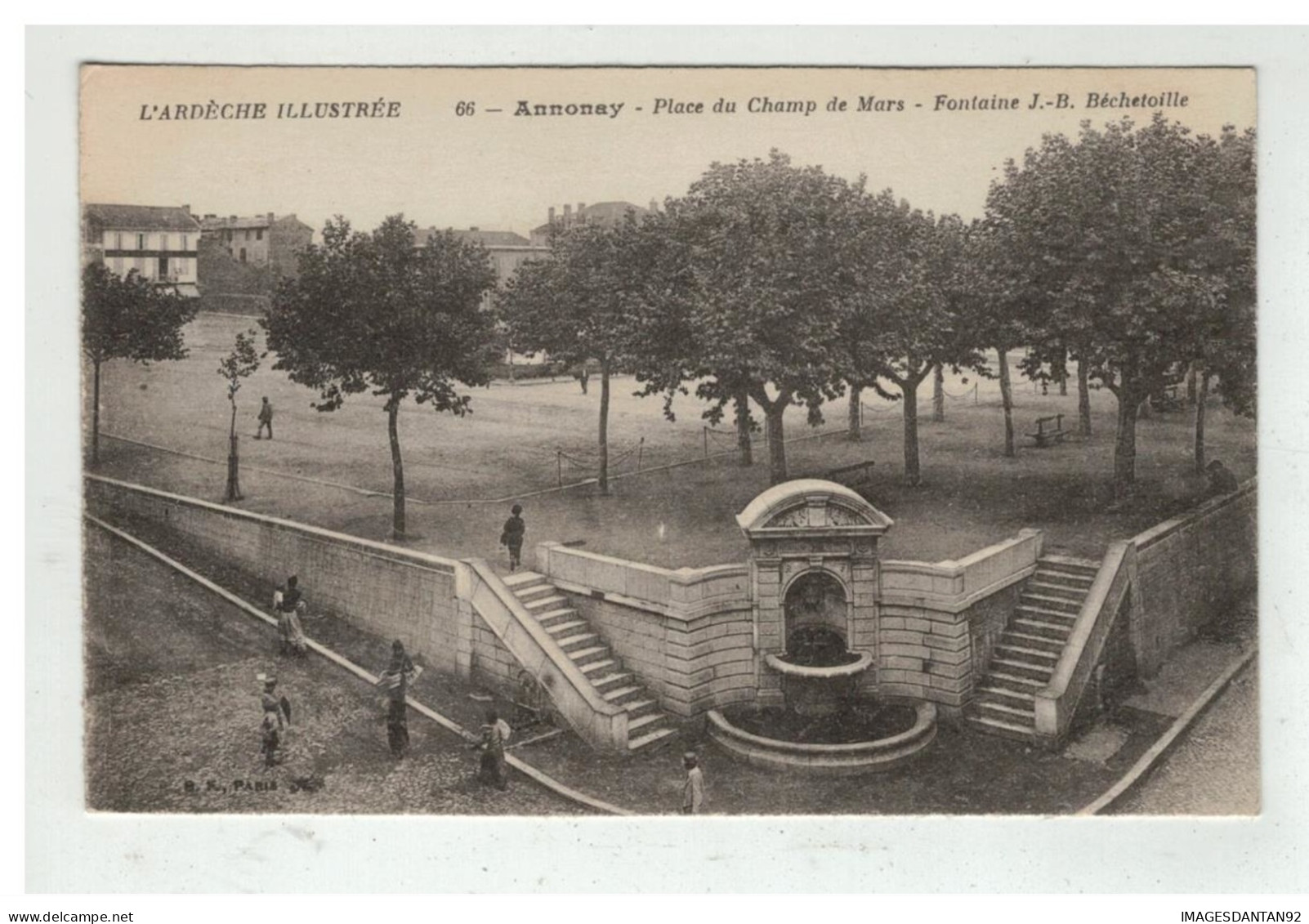 07 ANNONAY PLACE DU CHAMP DE MARS FONTAINE BECHETOILLE - Annonay