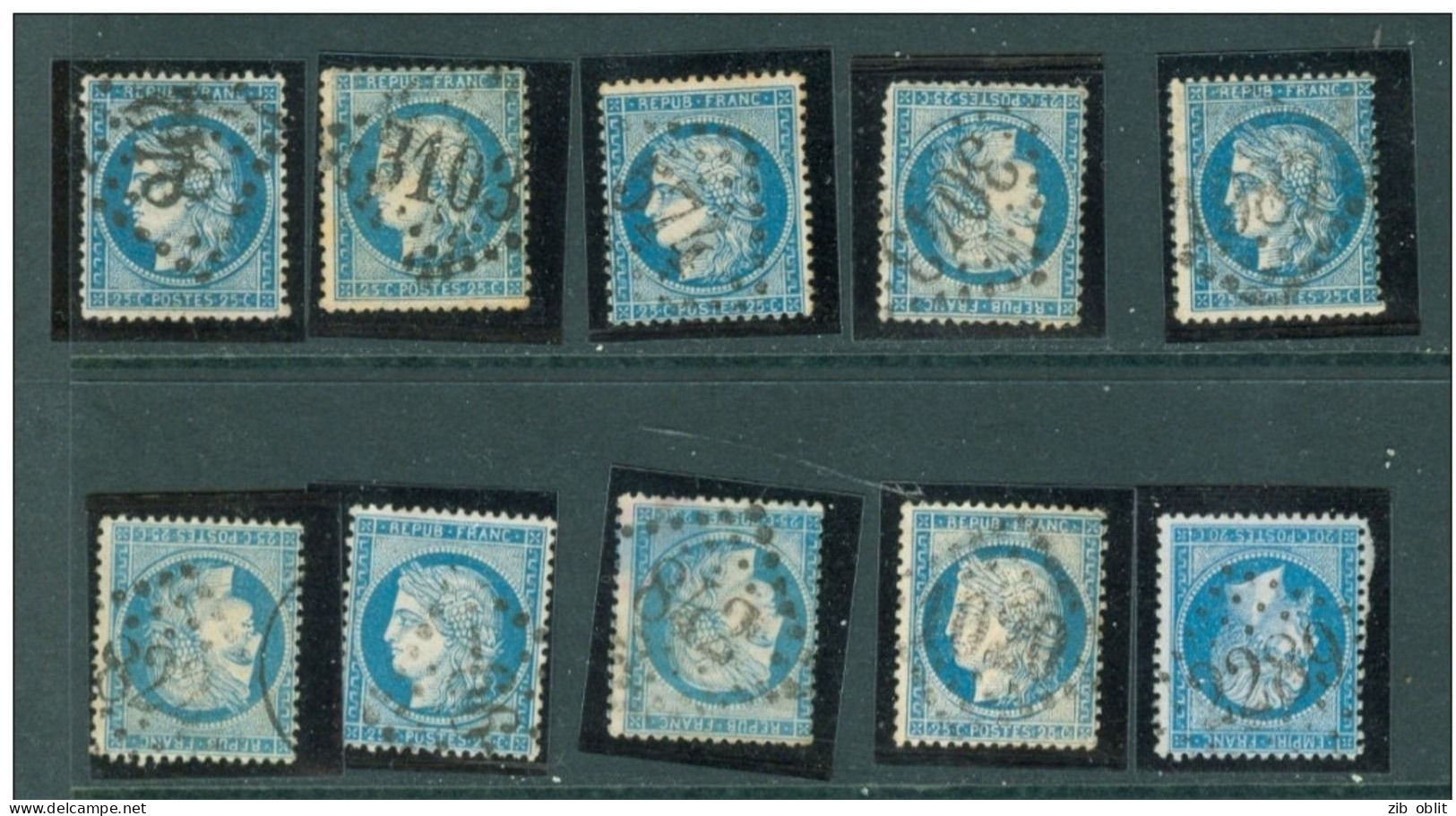 (alm) FRANCE 10 Timbres Anciens NAPOLEON CERES - Other & Unclassified