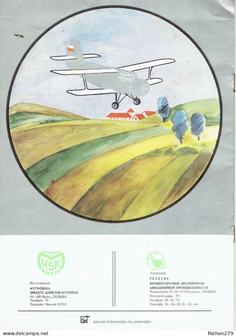 Brochure De Présentation Polonaise De L'aéronef Soviétique Antonov An-2 - Luchtvaart