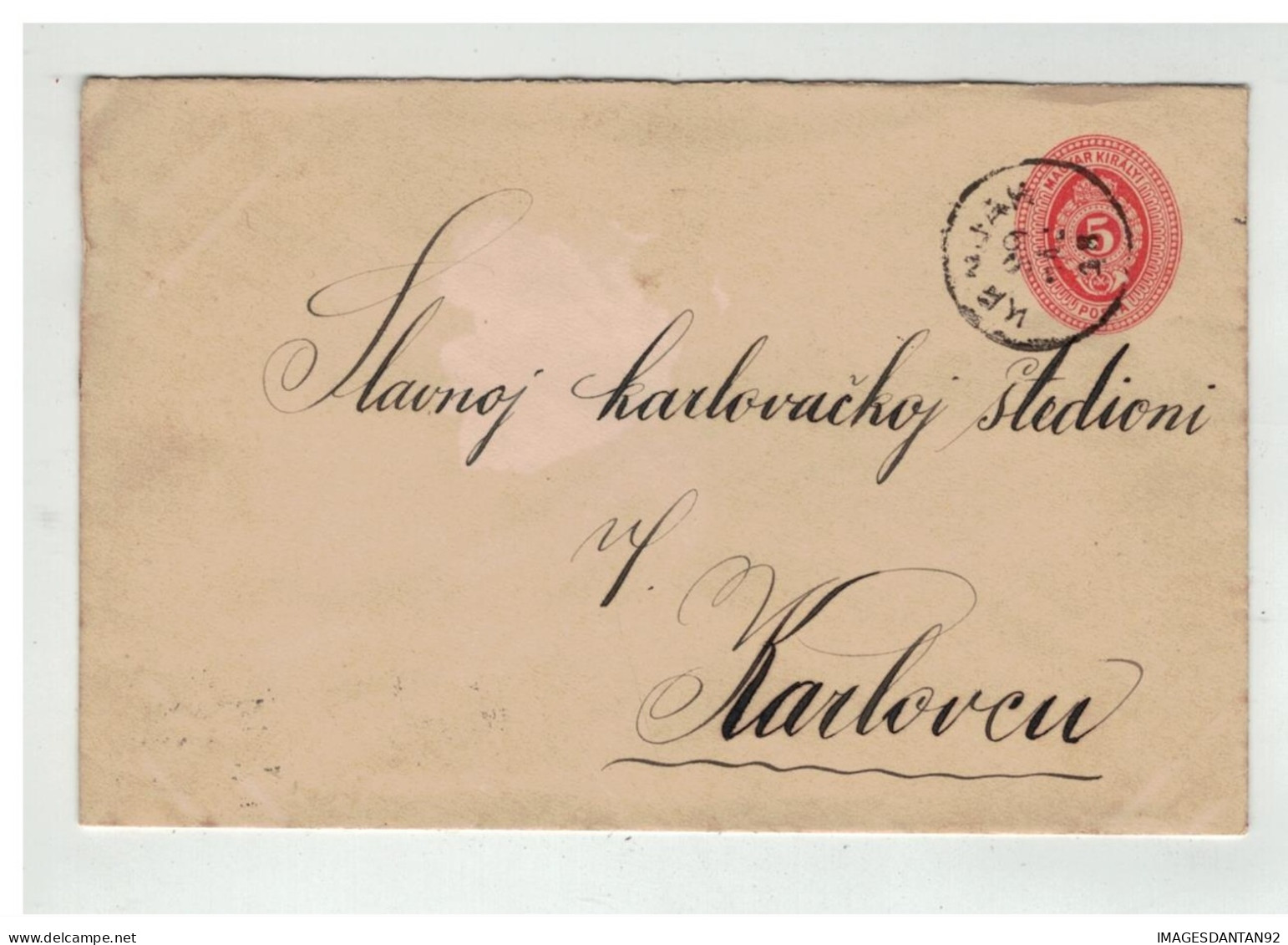 HONGRIE  Postal Stationery Sent To Karlovac, Croatia 1899 - Briefe U. Dokumente