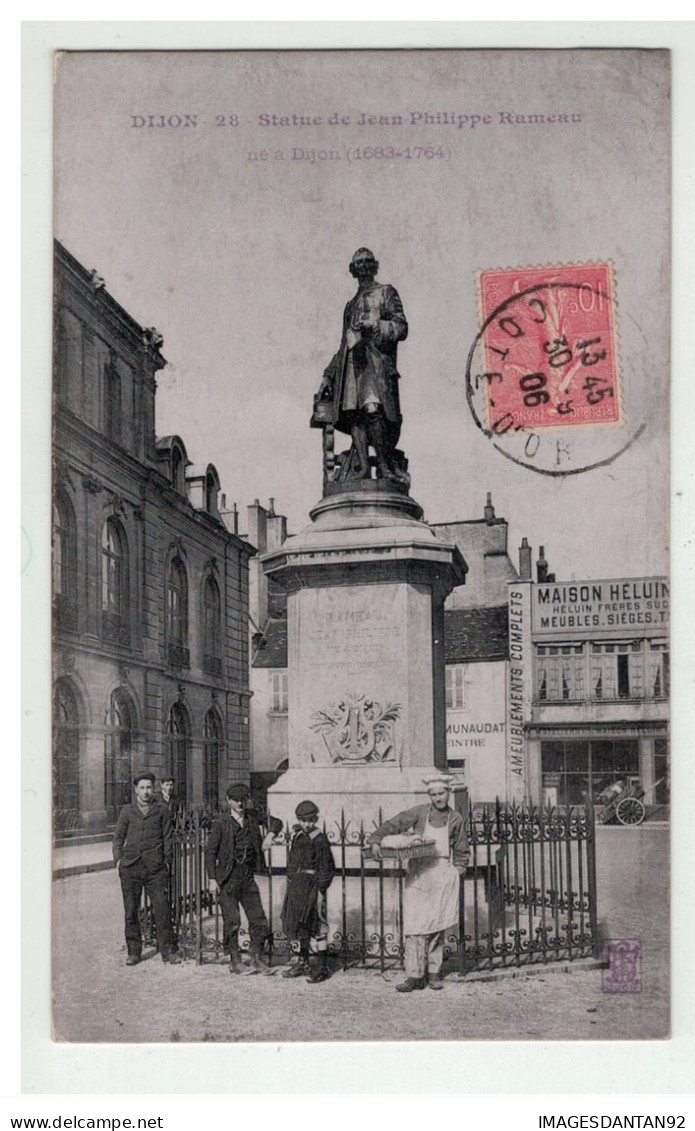 21 DIJON STATUE DE JEAN PHILIPPE RAMEAU - Dijon