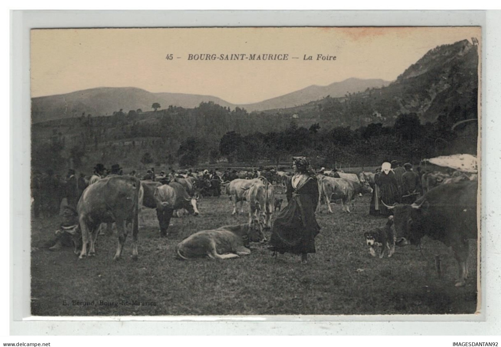 73 BOURG SAINT MAURICE #12923 LA FAOIRE NÂ°45 MARCHE DE BOVINS - Bourg Saint Maurice