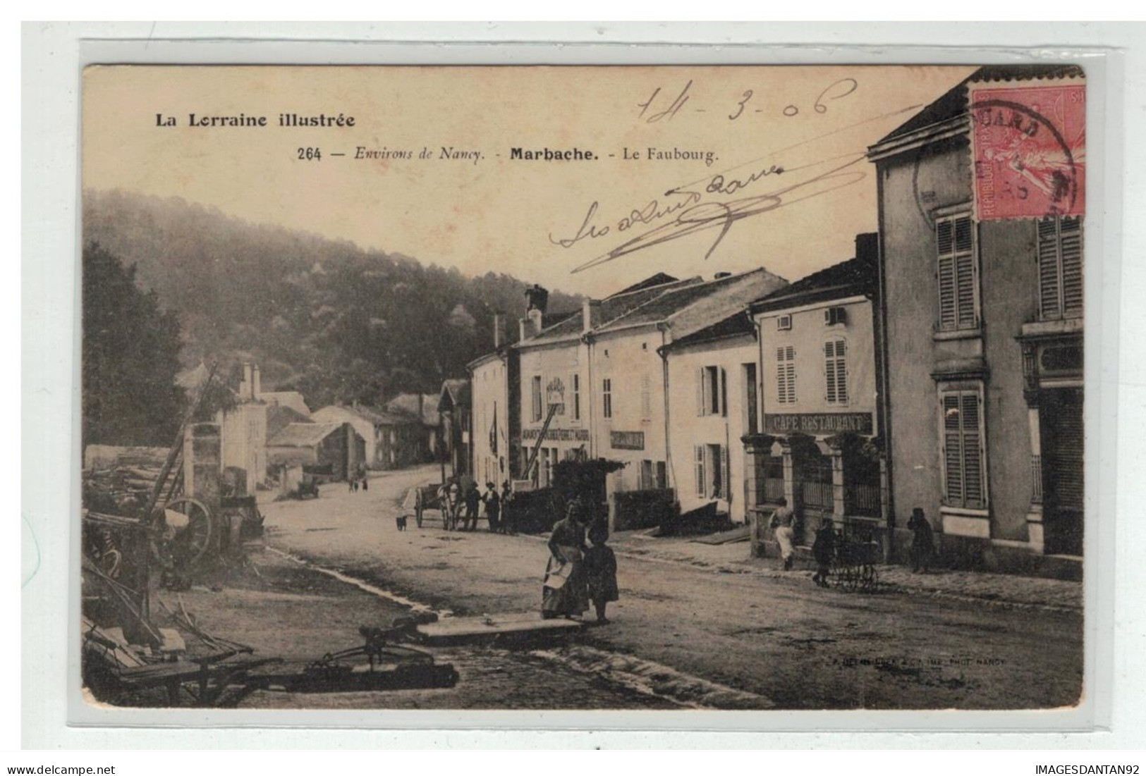 54 MARBACHE PRES NANCY LA LORRAINE ILLUSTREE LE FAUBOURG CAFE - Sonstige & Ohne Zuordnung